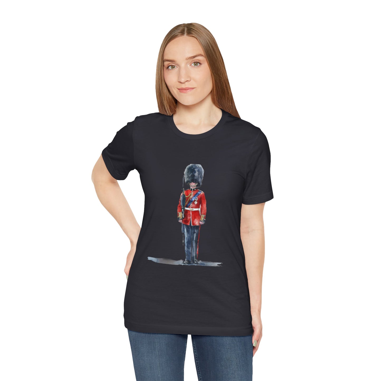 Unisex Jersey Short Sleeve Tee - Echoes of Valor - Red Jacket at Bodmin Keep