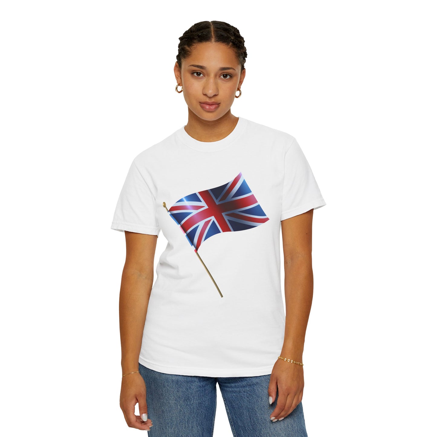 Unisex Garment-Dyed T-shirt - Emblem of Unity - The British Flag