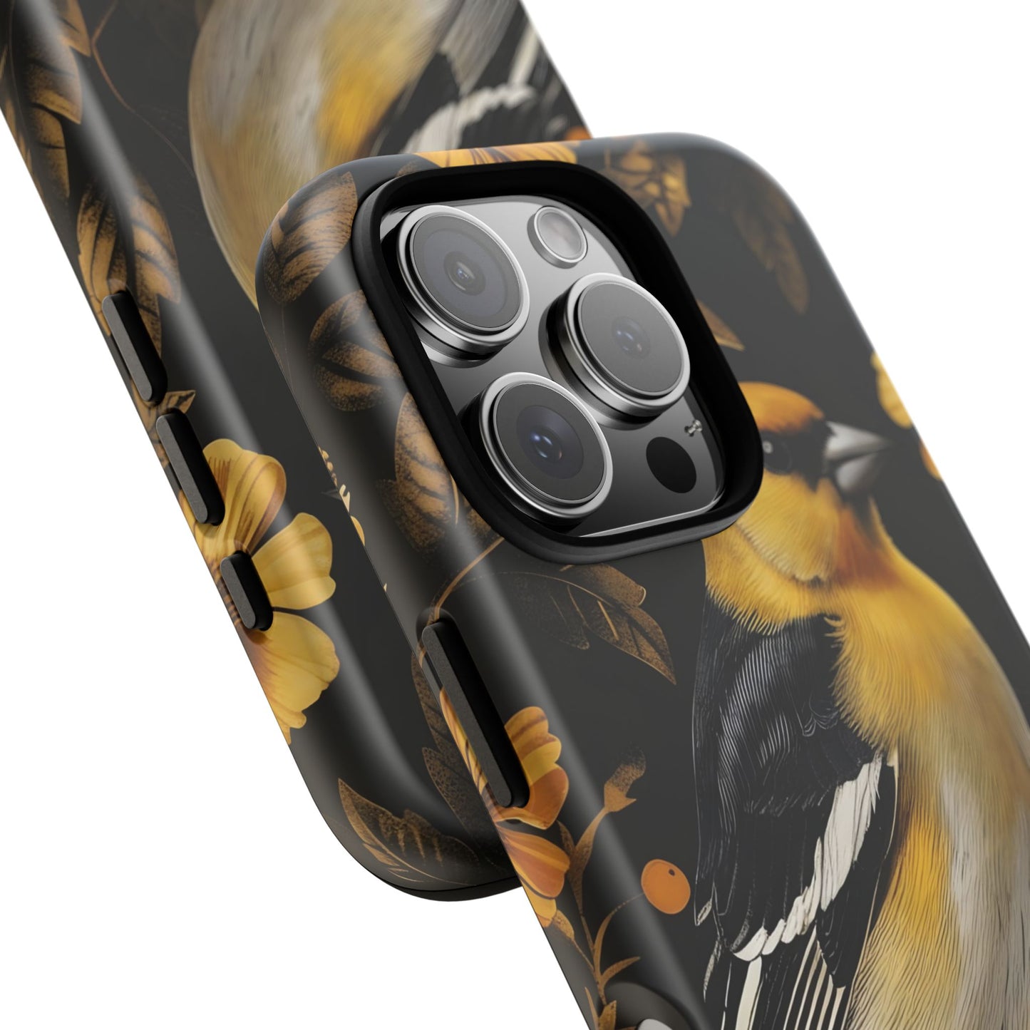 Elegant Bird Phone Case - Tough Cases, Phone Accessories, Wildlife Gifts, Nature Lover, Floral Design, Unique Cases