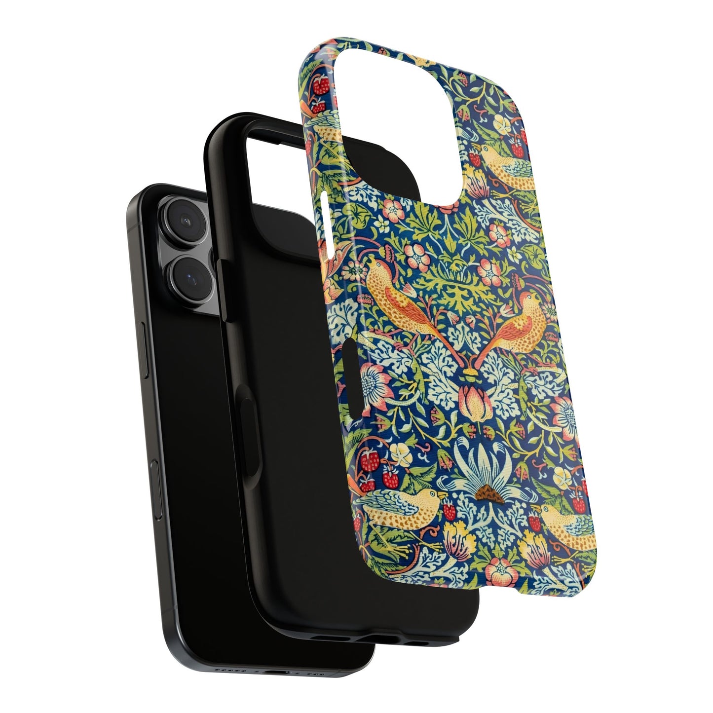 Floral Phone Case | Tough Cases, Stylish Protection, Unique Gift, Eco-Friendly, Floral Pattern, Bird Design