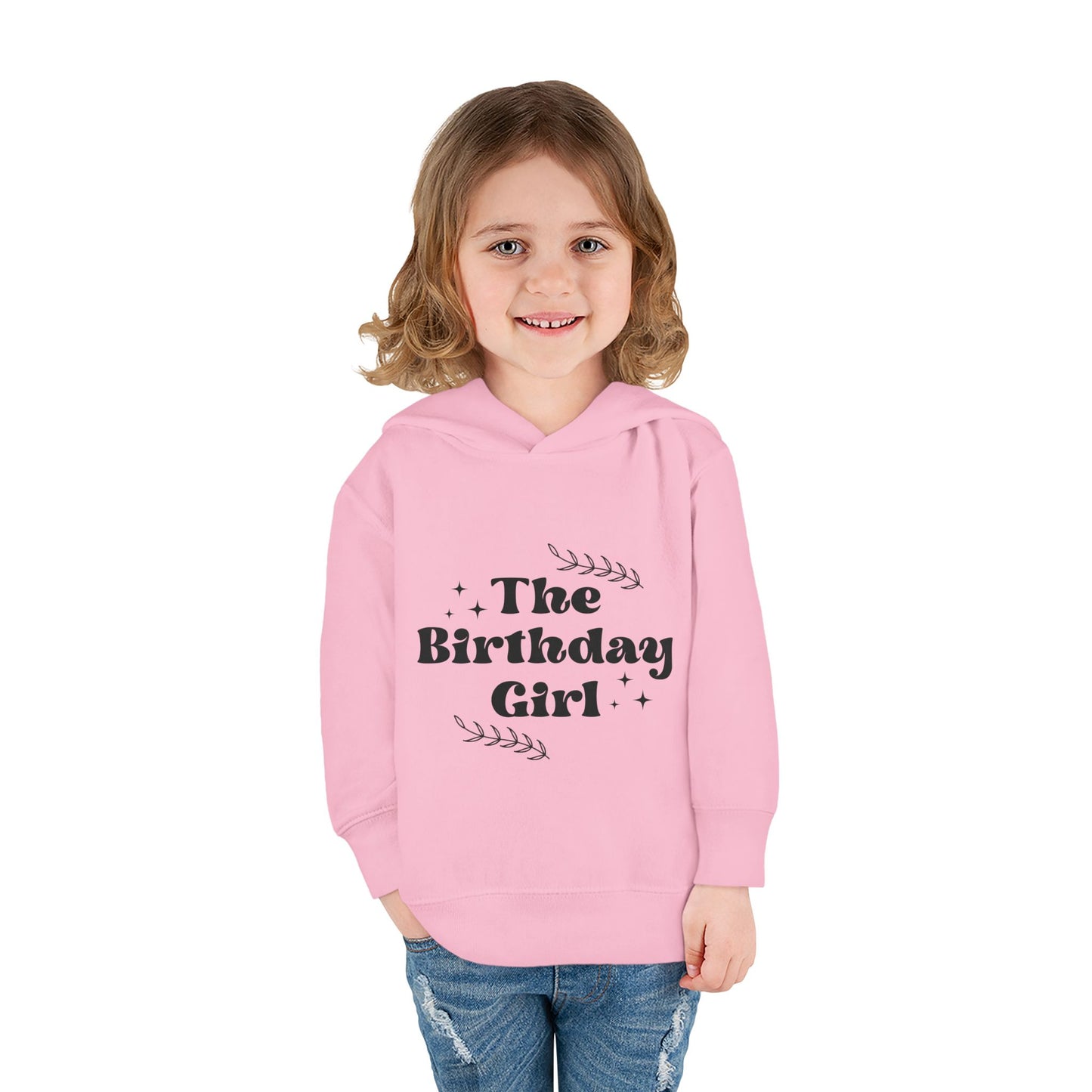 Toddler Birthday Girl Fleece Hoodie - Cozy Pullover for Celebrations
