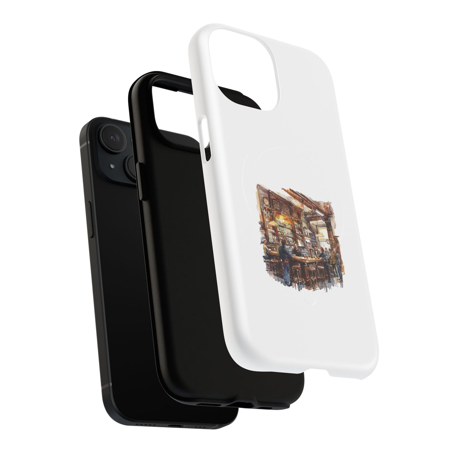 Artistic Tough Magnetic Phone Case for Secure Style, Protective Cover, Customizable Gift, Unique Accessories, Everyday Use