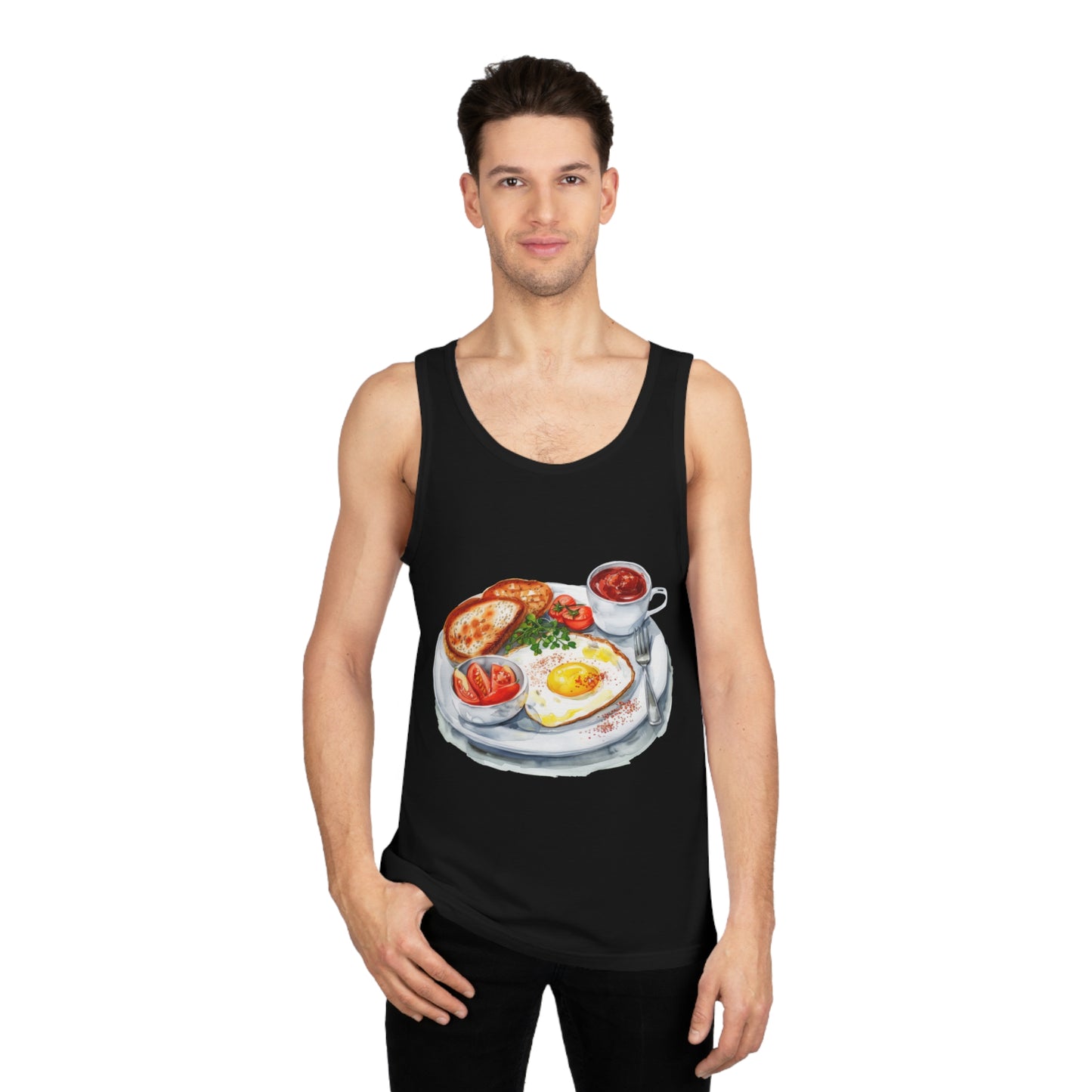 Unisex Softstyle™ Tank Top - Breakfast with British Royal Flair