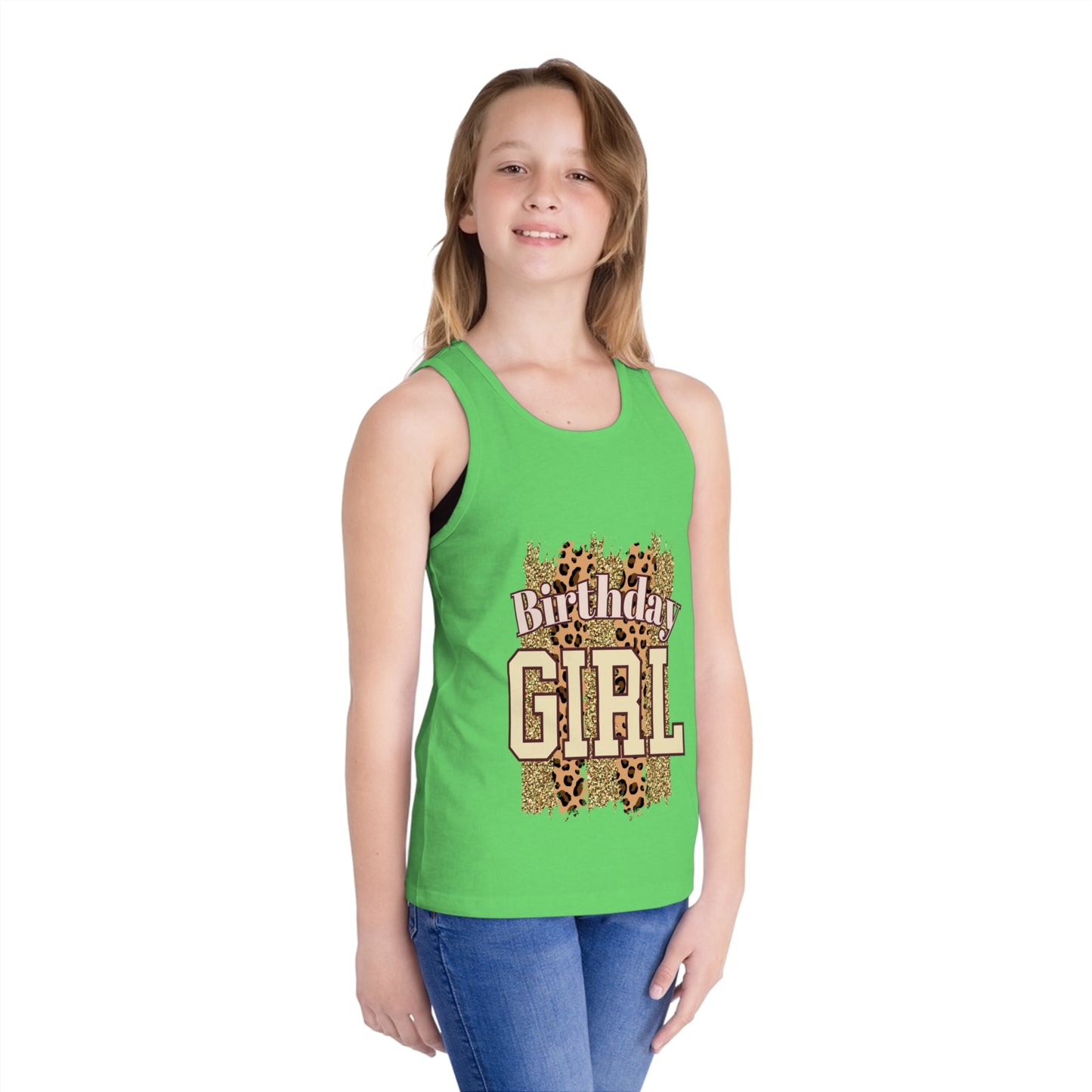 Birthday Girl Jersey Tank Top for Kids - Fun Celebration Apparel