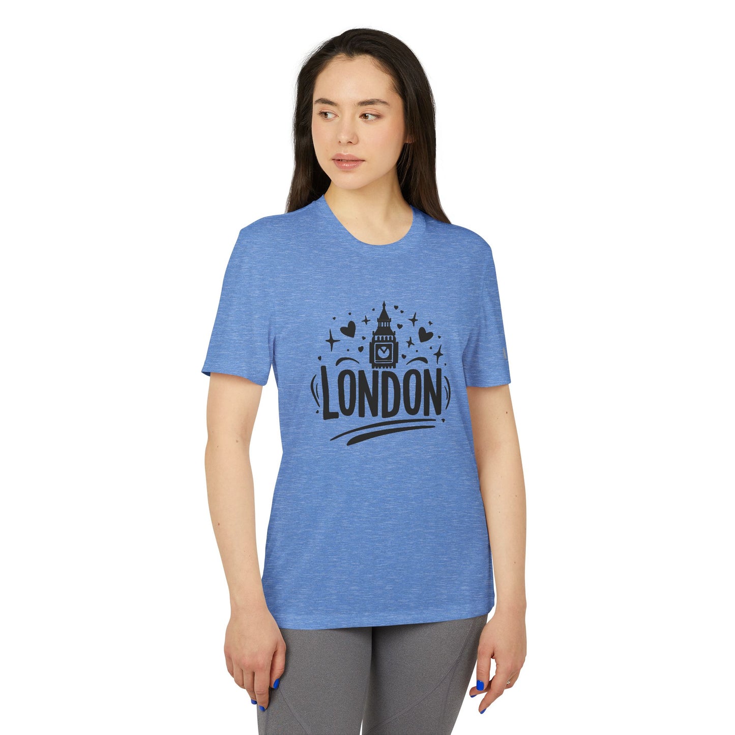 Adidas Unisex London Graphic Sport T-shirt - Adorable London - Perfect for Travel and Fitness Enthusiasts
