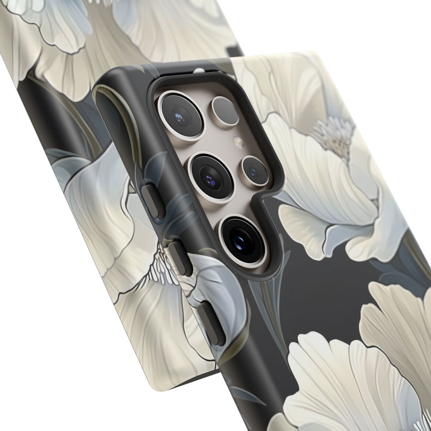 Floral Phone Case, Tough Cases for Women, Stylish Phone Cover, Floral Design Phone Protector, Nature Inspired Tech Accessories