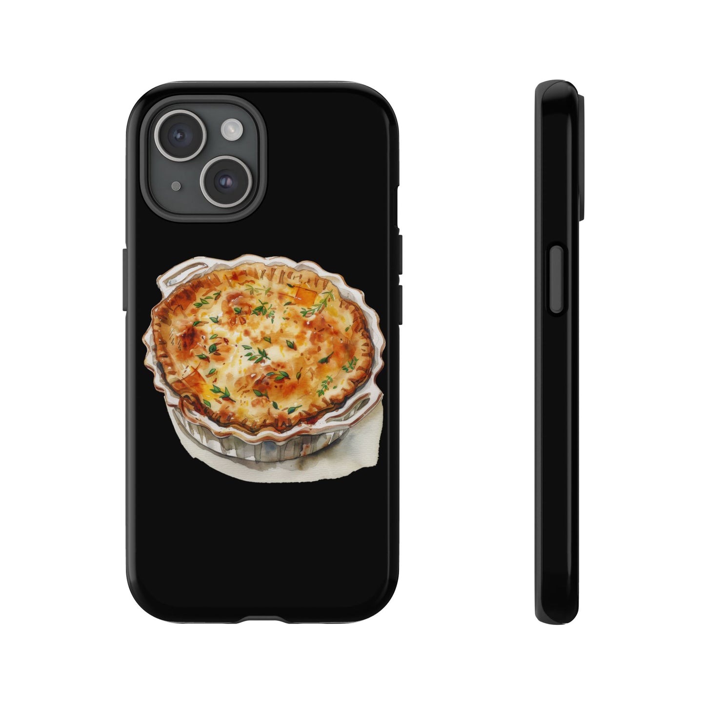 Quiche Phone Case - Funky Kitchen Decor, Foodie Gift, Chef Accessories, Culinary Art, Quirky Phone Cover