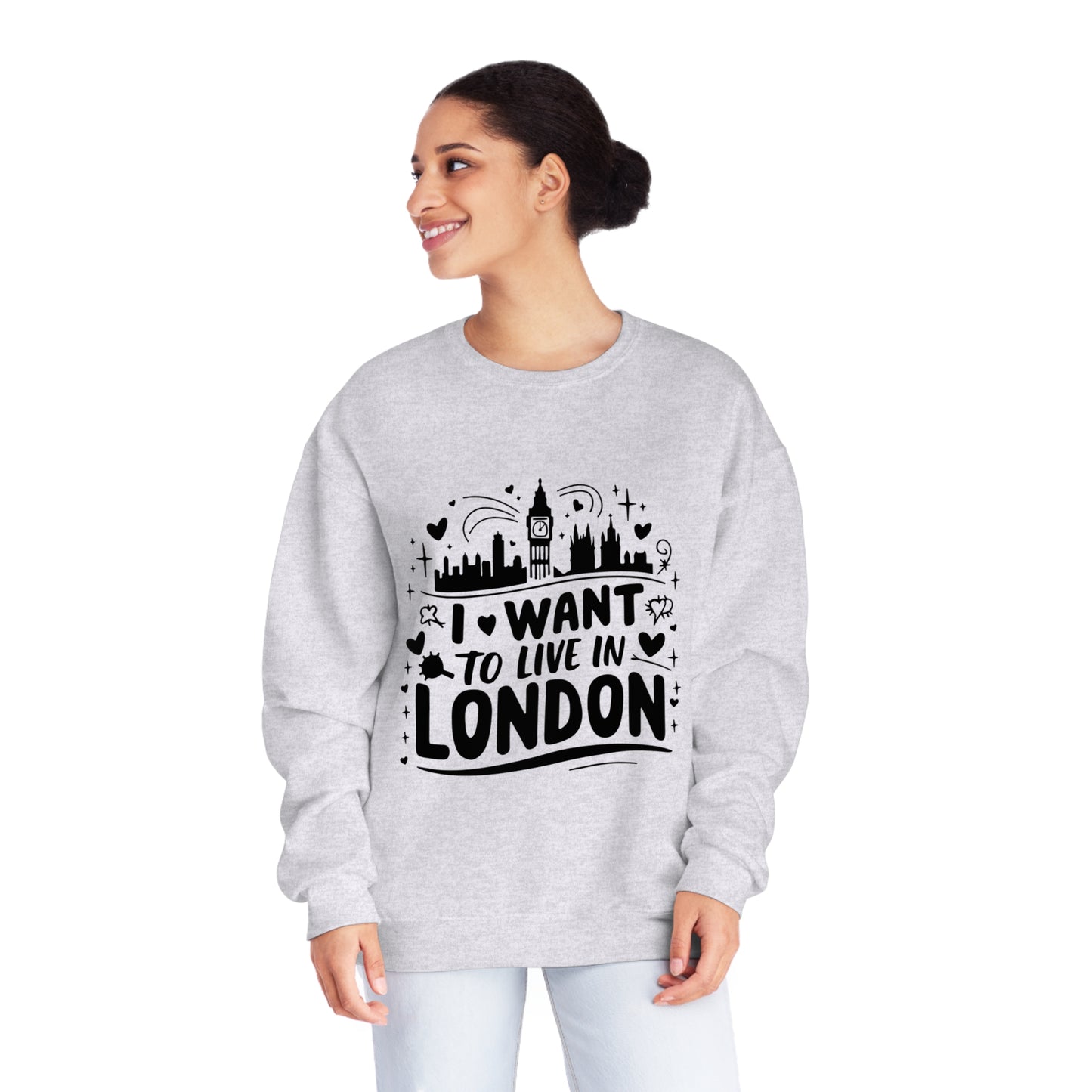 Unisex NuBlend® Crewneck Sweatshirt - I want to live in London