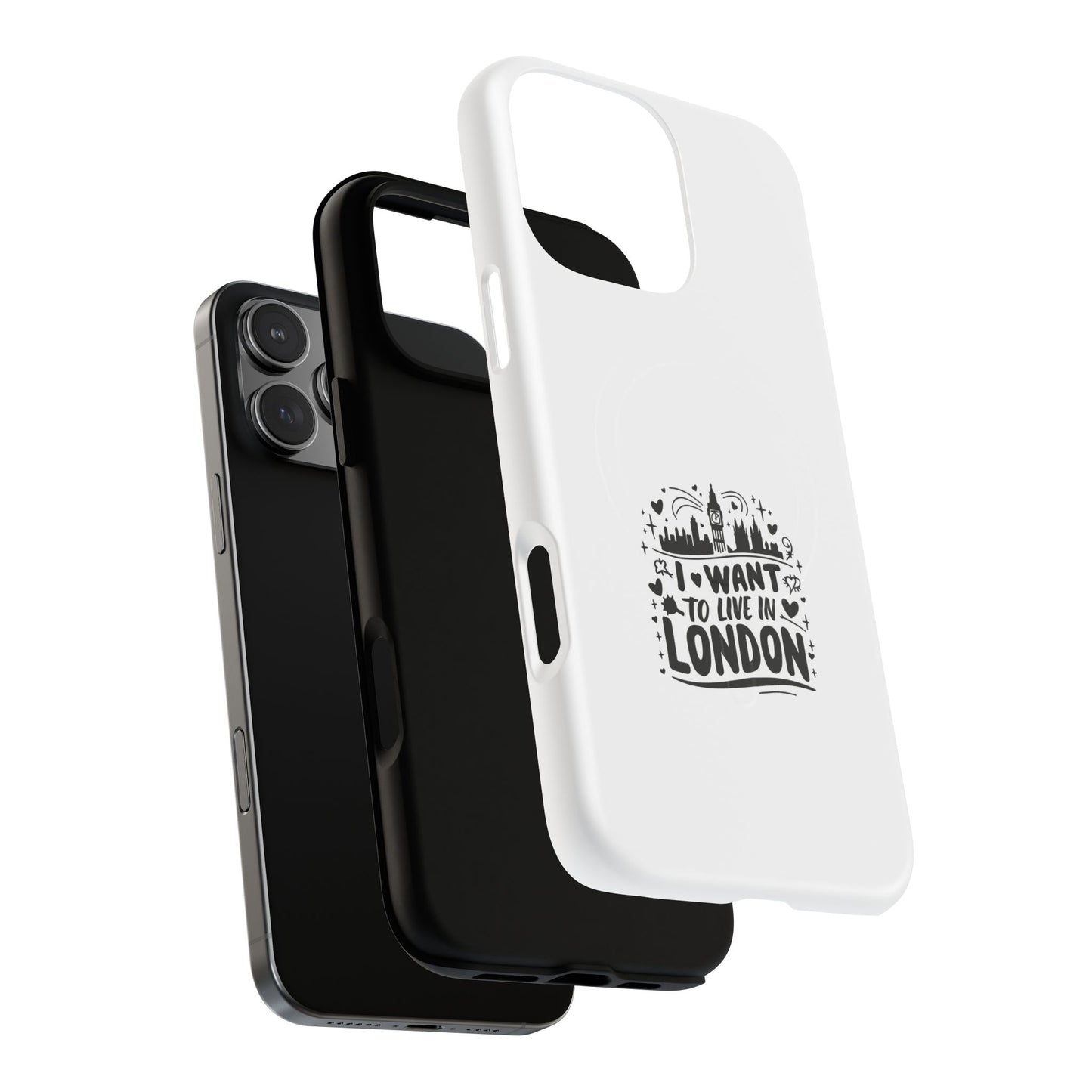 London Dream Tough Magnetic Phone Case, Chic Phone Cover, Ideal Gift for London Lovers, Functional Phone Accessory, Stylish Tech Gear