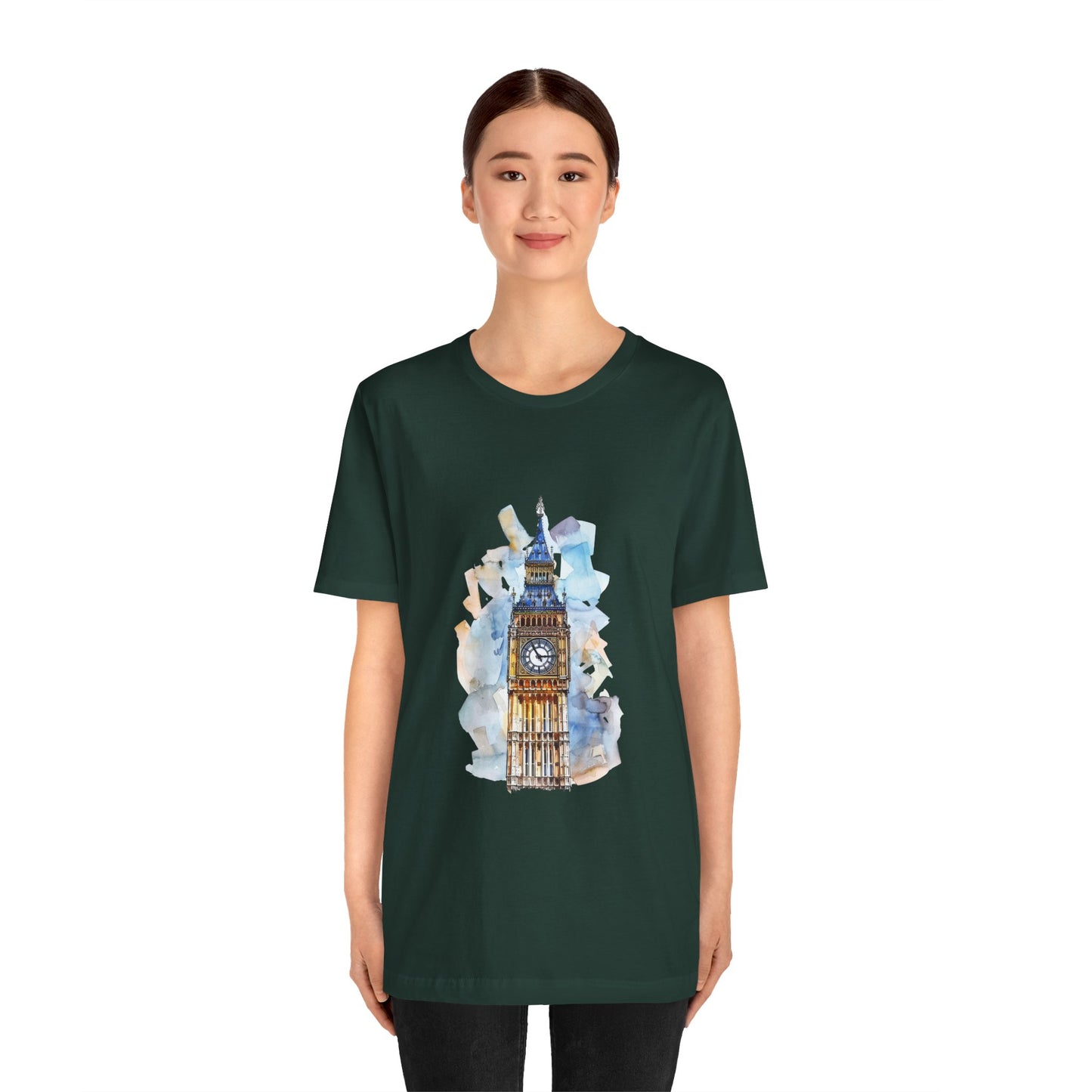 Unisex Jersey Short Sleeve Tee - Iconic Big Ben Clock Tower Design