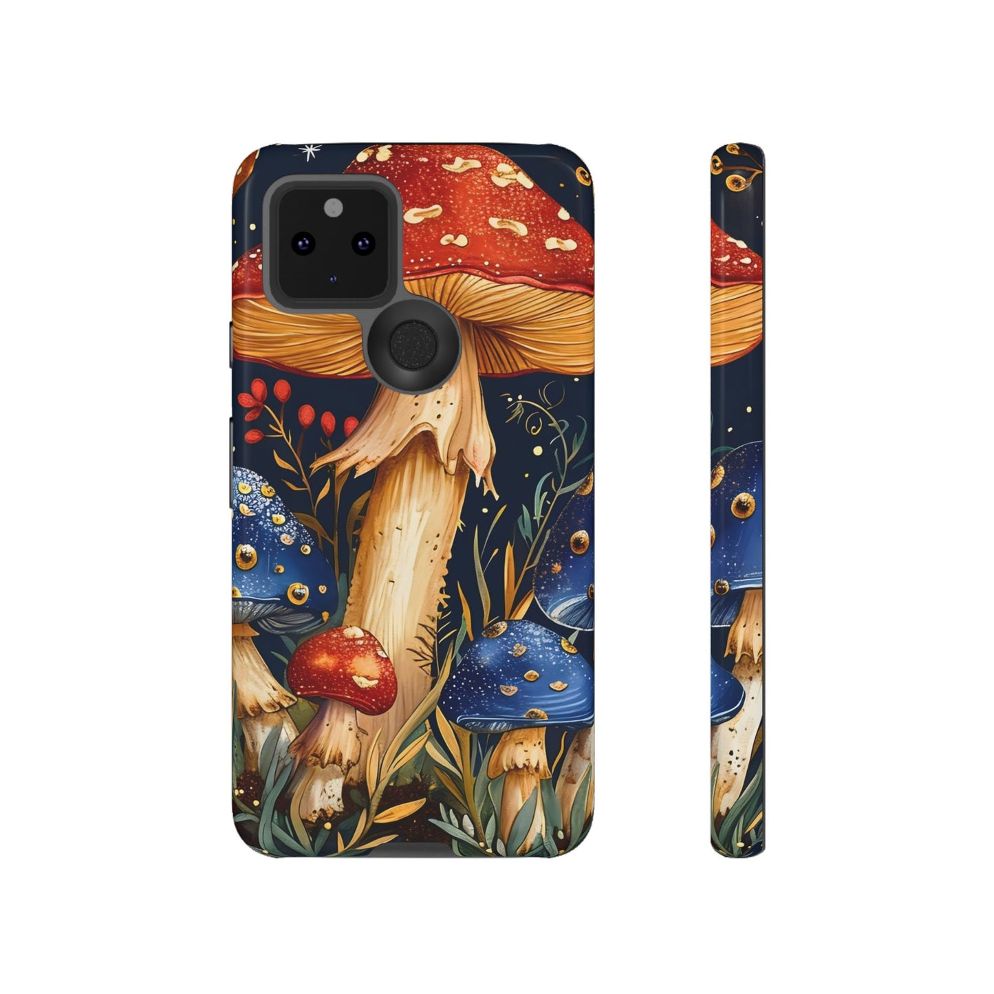 Colorful Mushroom Phone Case, Tough Cases with Nature Design, Gift for Nature Lovers, Artistic Phone Protector, Gift for Her
