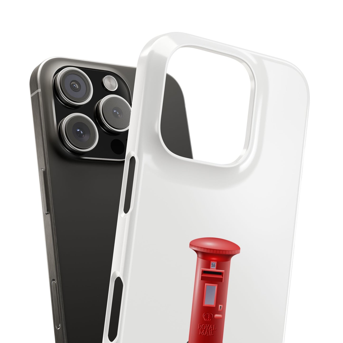Vintage Post Box Phone Case, Slim Phone Cases, Phone Accessories, Gifts for Mail Lovers, Unique Phone Cover, Red Letterbox Design