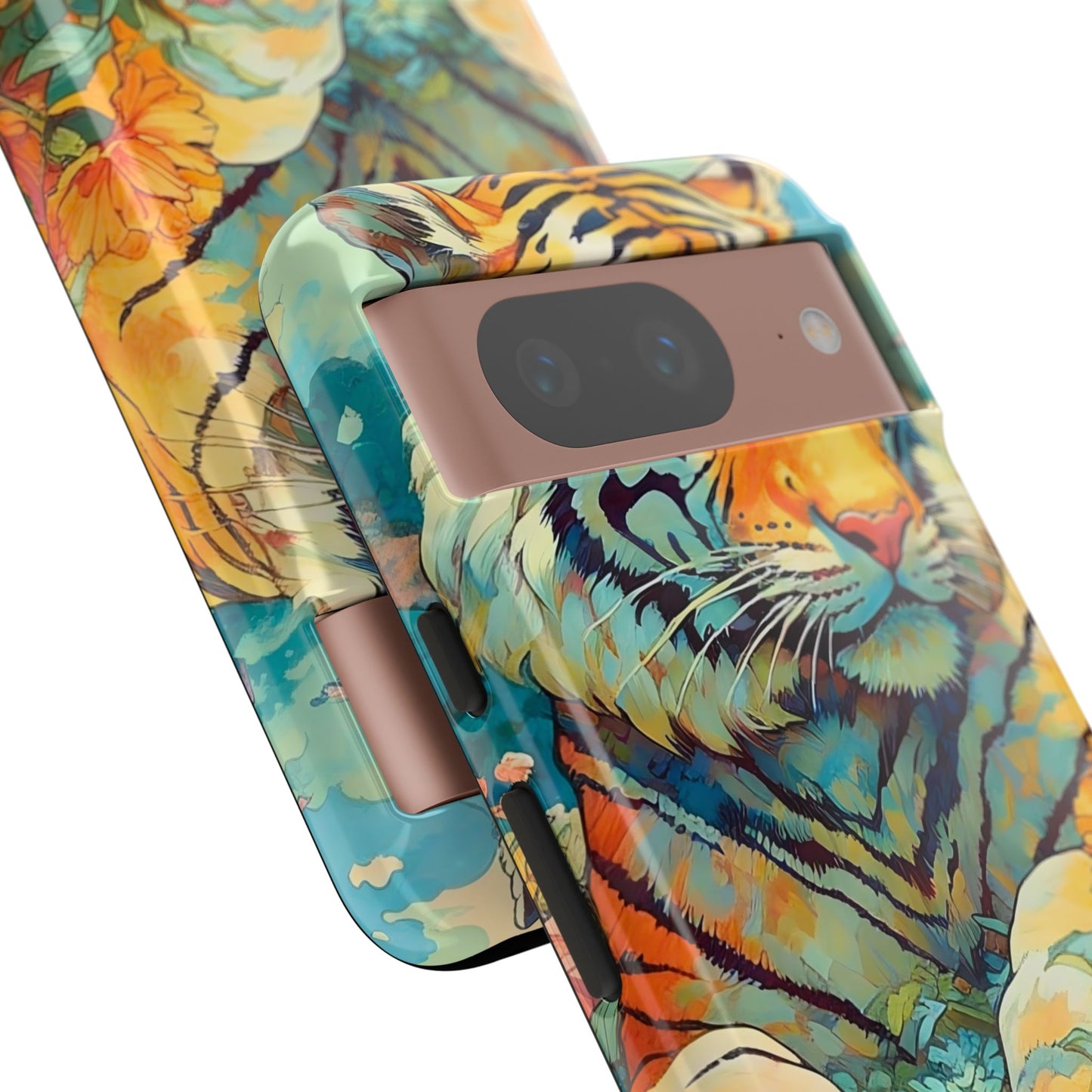Tiger Jungle Phone Case, Colorful Tough Cases, Animal Lover Gift, Nature Phone Cover, Wildlife Decor, Birthday Present