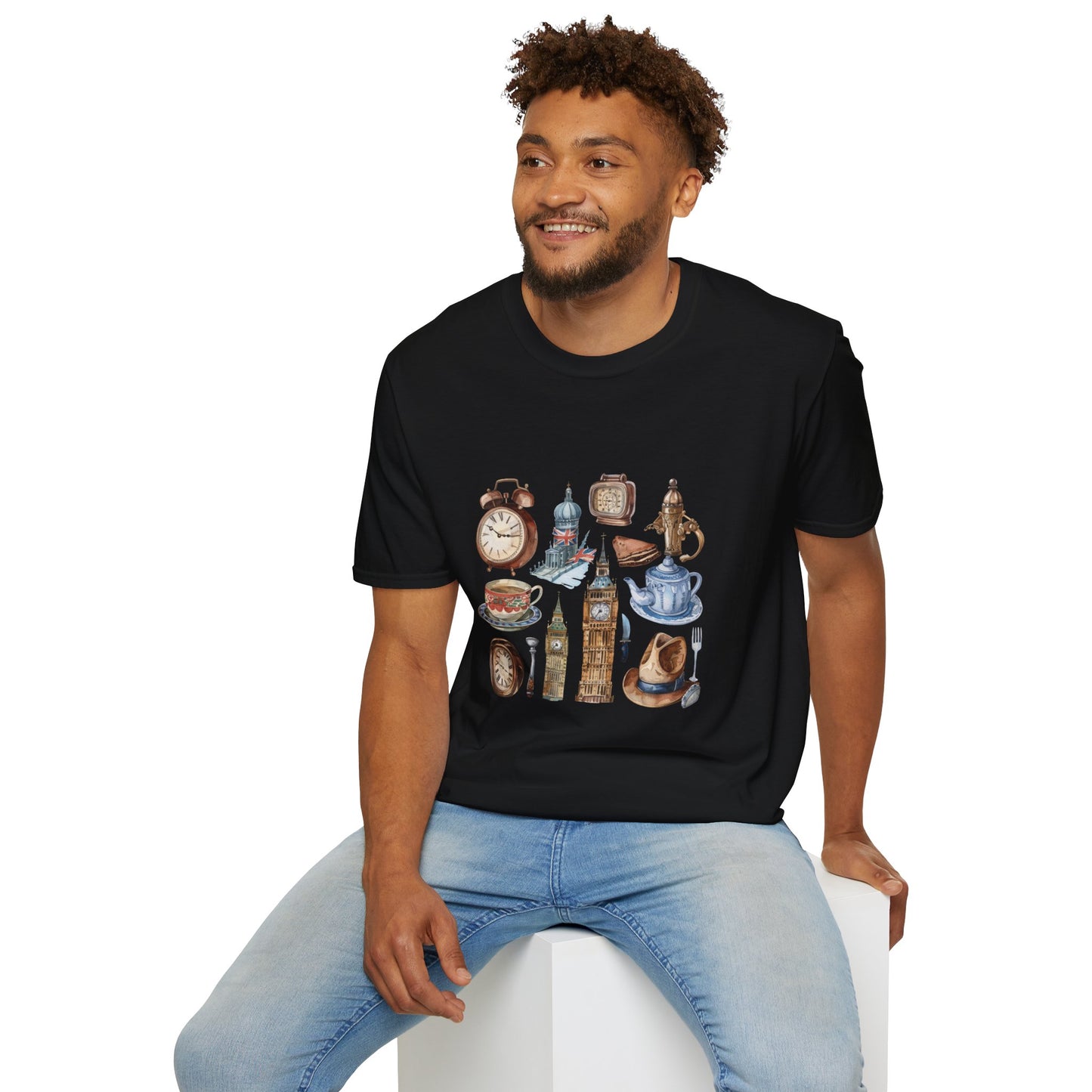 Unisex Softstyle T-Shirt - Vintage England Iconic