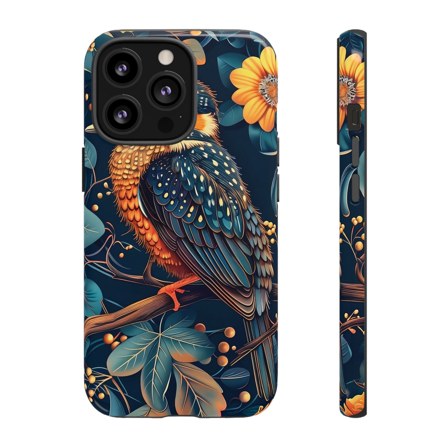 Nature-Inspired Phone Case | Artistic Bird Design | Tough Cases for Nature Lovers, Unique Gift, Eco-Friendly, Wildlife Decor