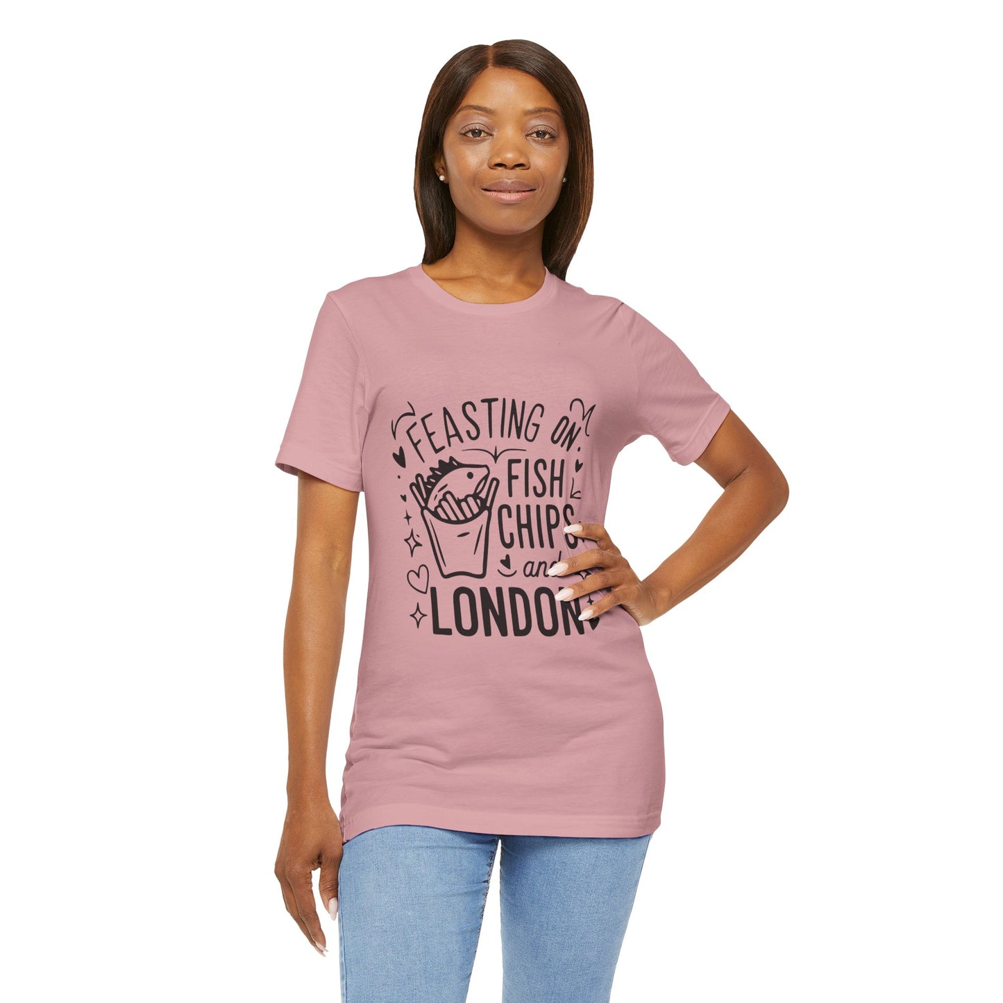 Unisex Jersey Short Sleeve Tee - Fsih Chips and London