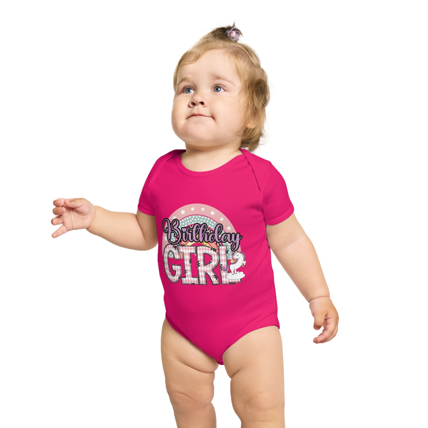 Birthday Girl Short Sleeve Baby Bodysuit - Cute & Fun Gift for Celebrations