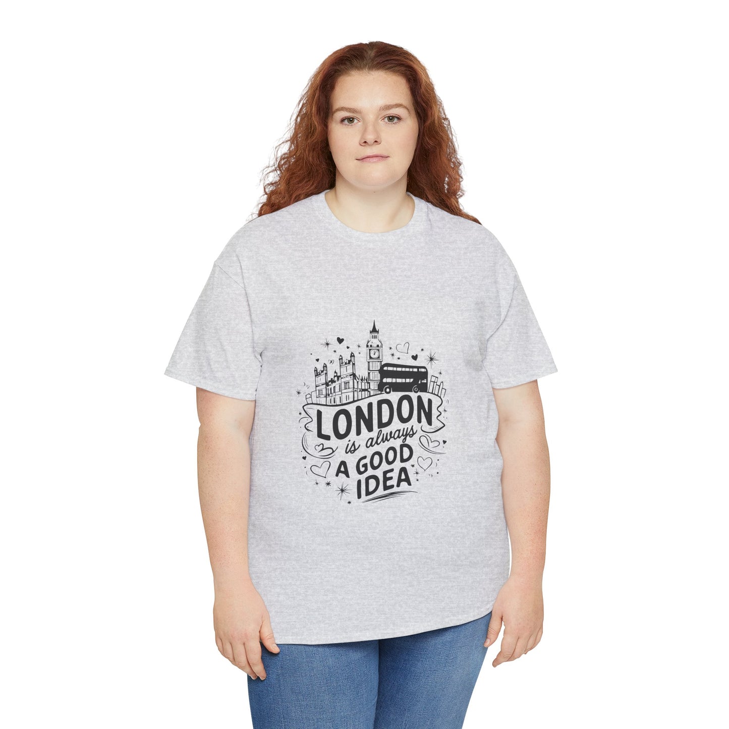 Unisex Heavy Cotton Tee - London is always a good idea