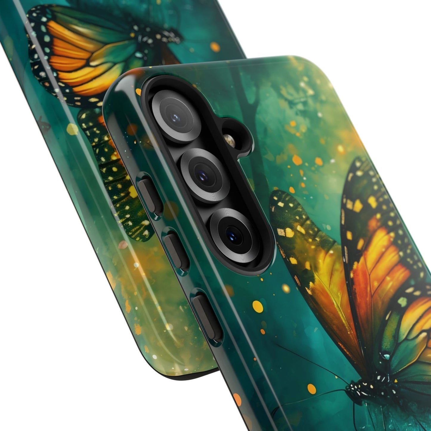 Colorful Butterfly Phone Case, Tough Cases for iPhone and Samsung, Cute Tech Accessories, Nature Lovers Gift, Vibrant Floral Design