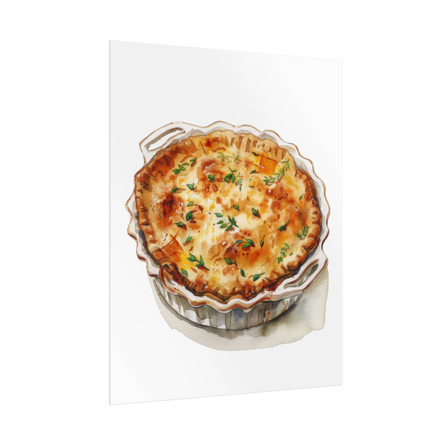 Delicious Quiche Rolled Posters for Kitchen Decor, Culinary Art, Foodie Wall Art, Gift for Chefs, Cooking Enthusiasts, Home Decor