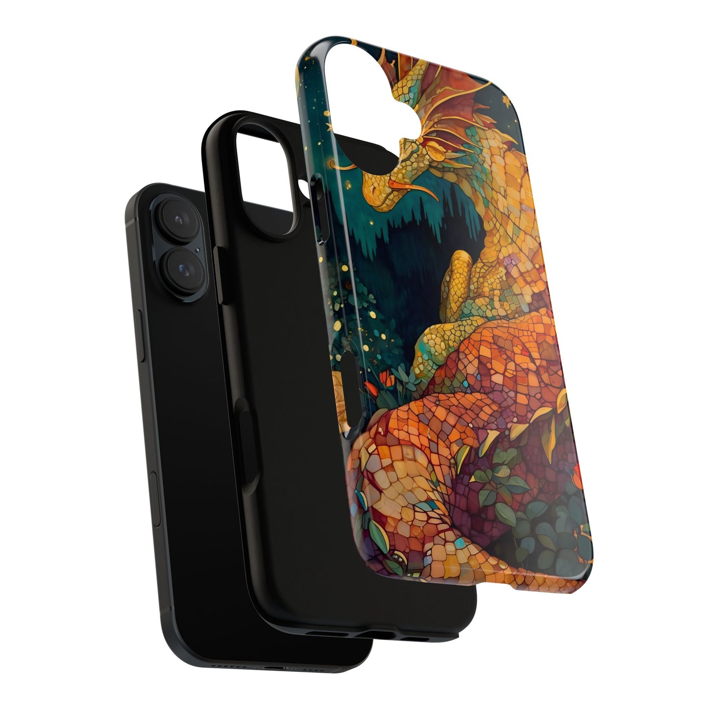 Dragon Art Phone Case, Tough Phone Cover, Fantasy Gift, Unique Mobile Accessory, Dragon Lover Gift, Stylish Protection