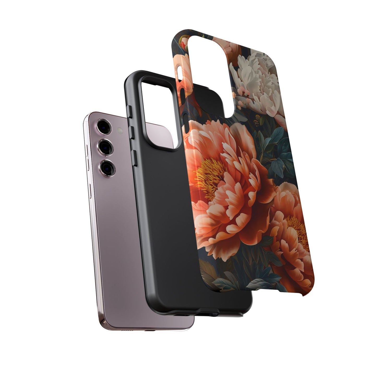 Floral Phone Case - Tough Cases, Durable Cover, Flower Design, Unique Gift, Phone Accessories