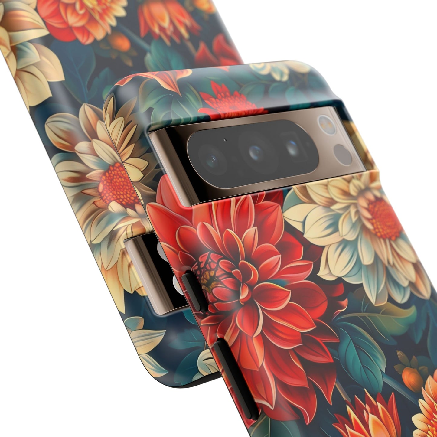 Floral Phone Case - Vibrant Tough Cases, Stylish Floral Cell Phone Cover, Gift for Her, Trendy Phone Accessory, Flower Design