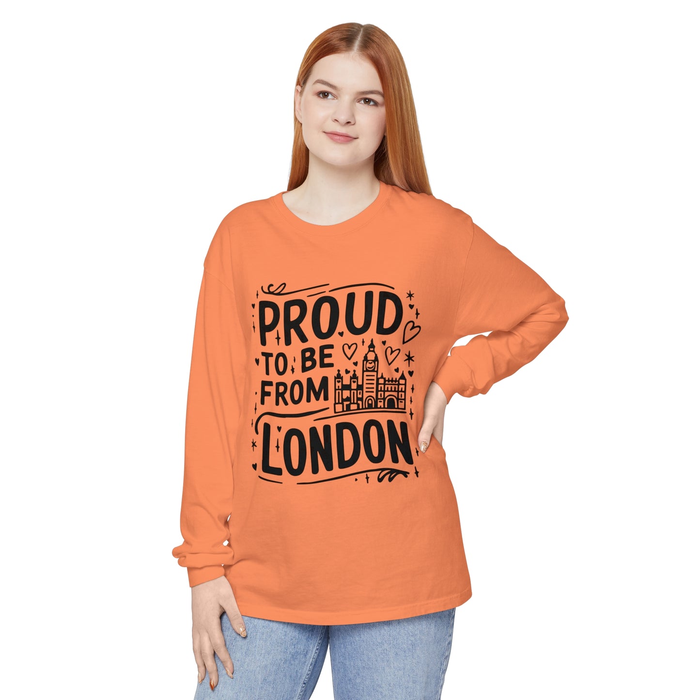 Unisex Garment-dyed Long Sleeve T-Shirt -