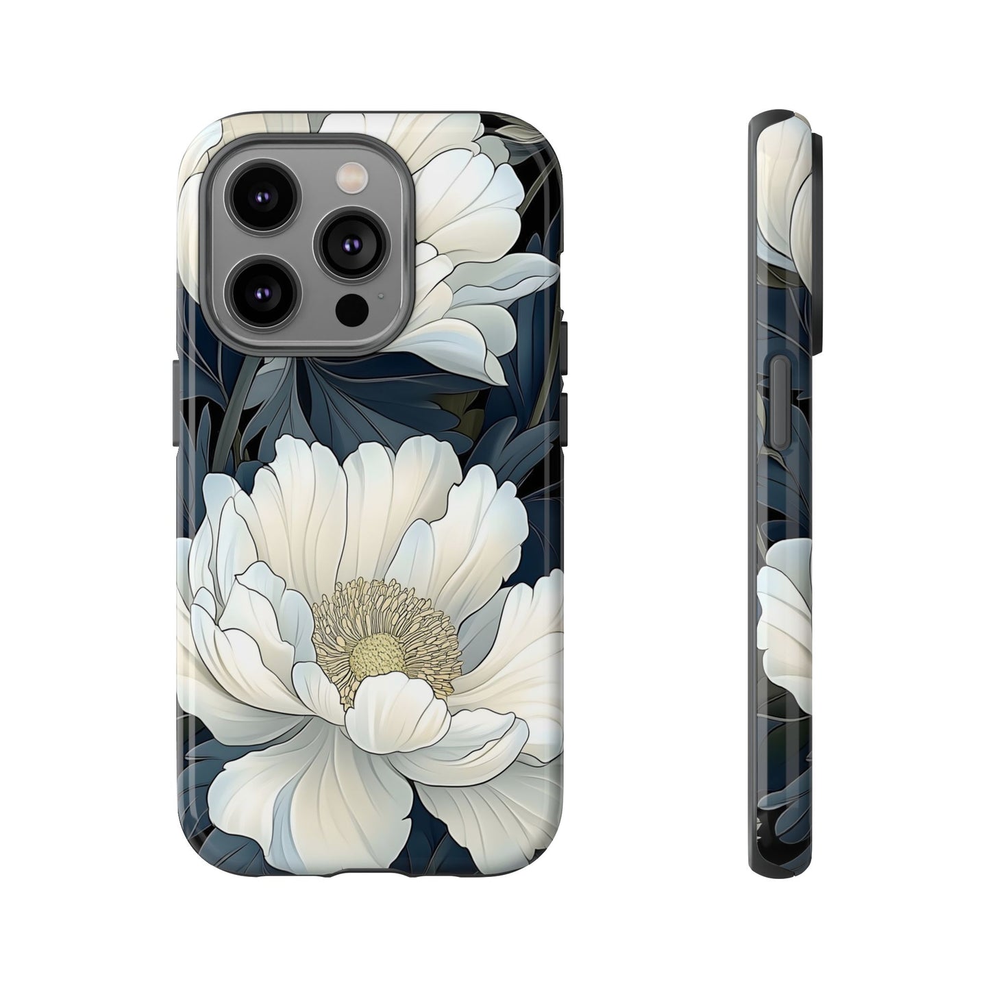 Elegant Floral Phone Case, Floral iPhone Cover, Flower Art Phone Case, Eco-Friendly Mobile Protection, Tough & Stylish Phone Case