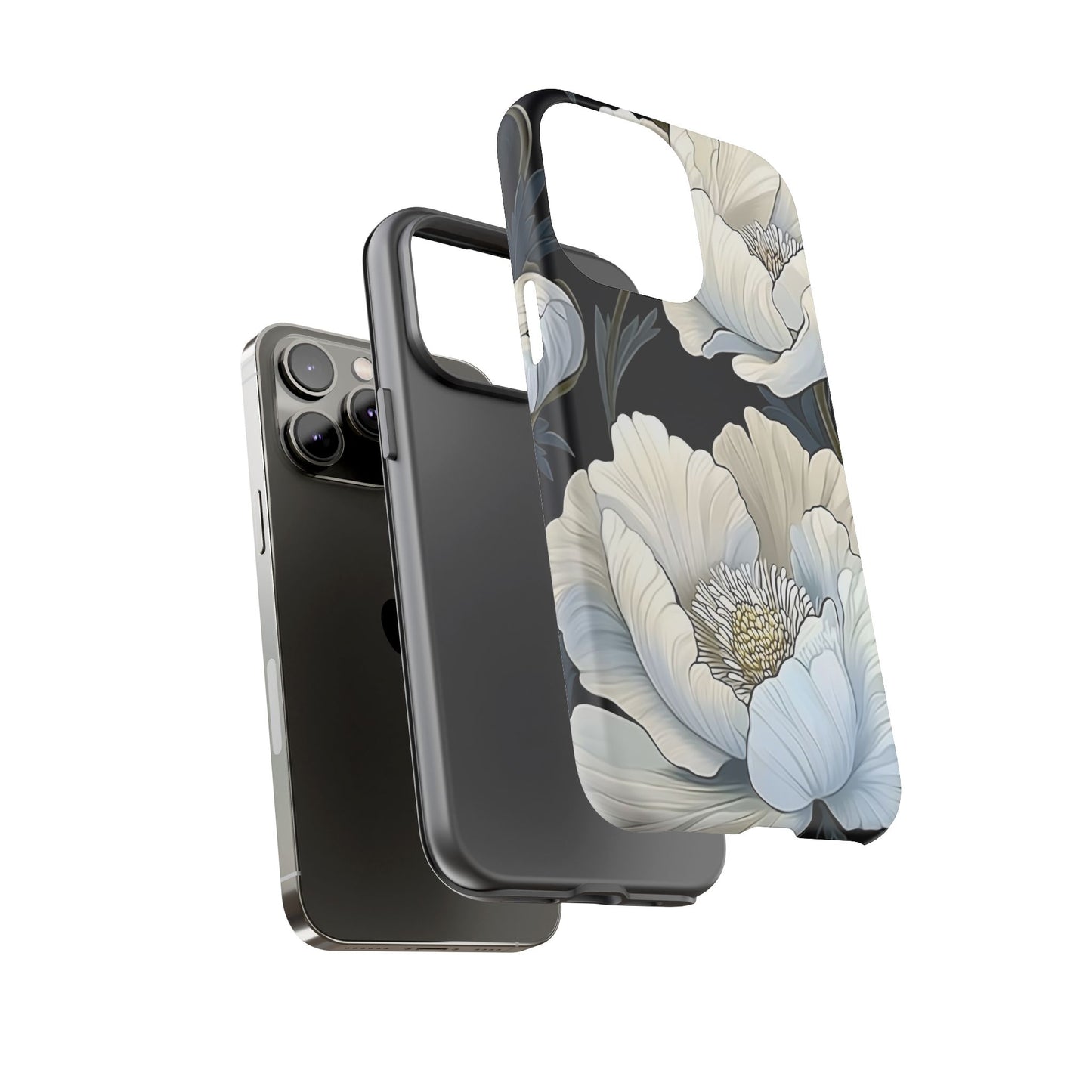 Floral Phone Case, Tough Cases for Women, Stylish Phone Cover, Floral Design Phone Protector, Nature Inspired Tech Accessories