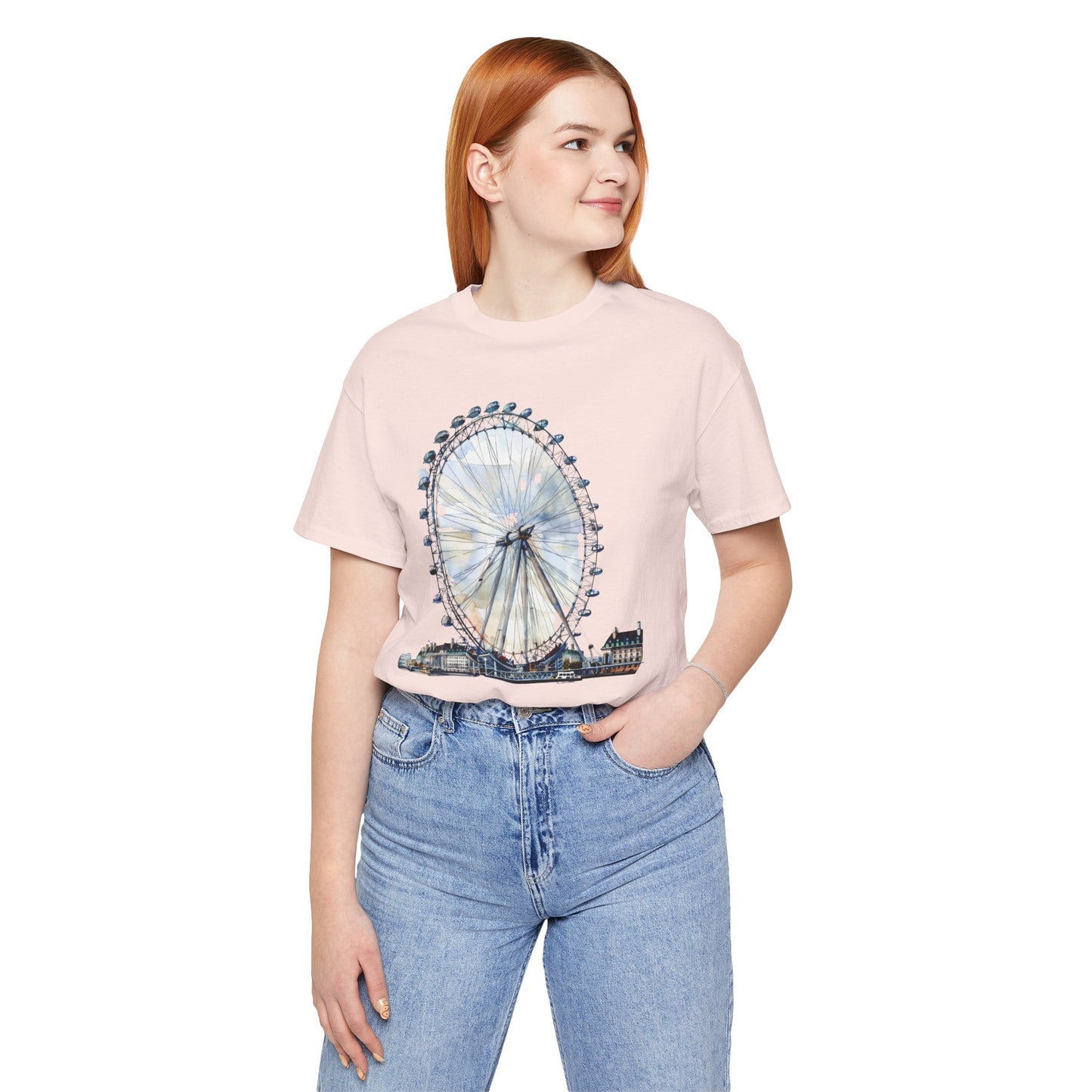 Unisex Jersey Short Sleeve Tee - Iconic London Eye Design