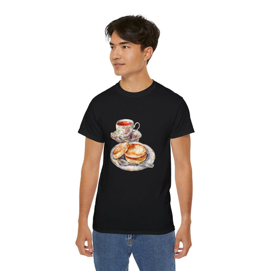 Unisex Ultra Cotton Tee - Elegant and Opulent Morning Feast Elegant