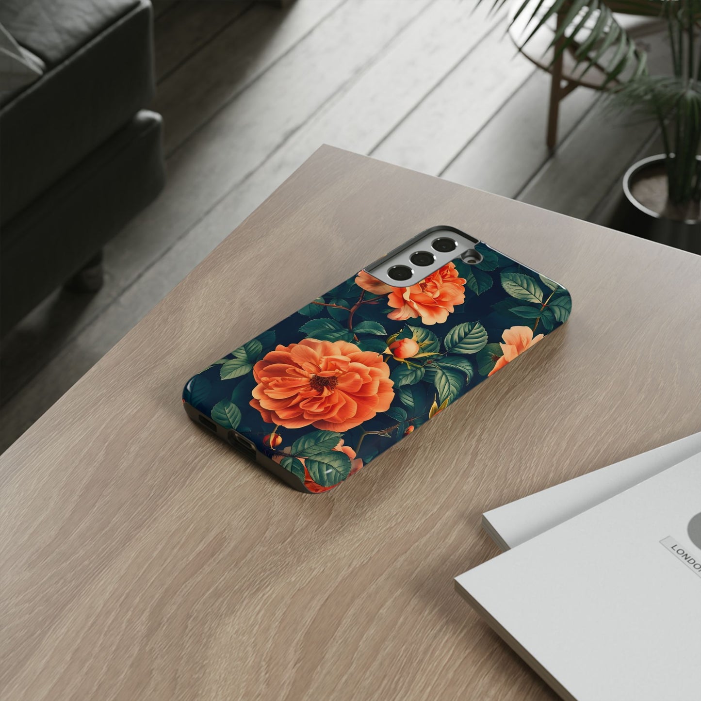 Floral Phone Case, Tough Cases for Nature Lovers, Botanical Design, Phone Protection, Gift for Her, Trending Floral Accessories