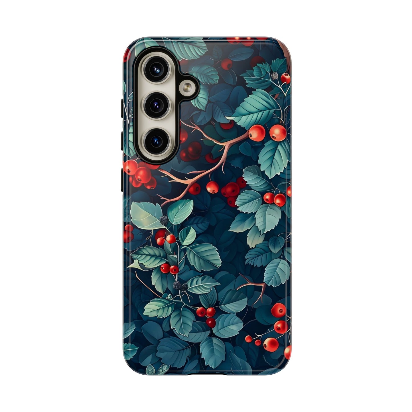 Berry Blossom Phone Case - Nature Lover's Gift, Floral Design, Cute Accessory for Spring, Unique Tech Cover, Perfect for Holidays