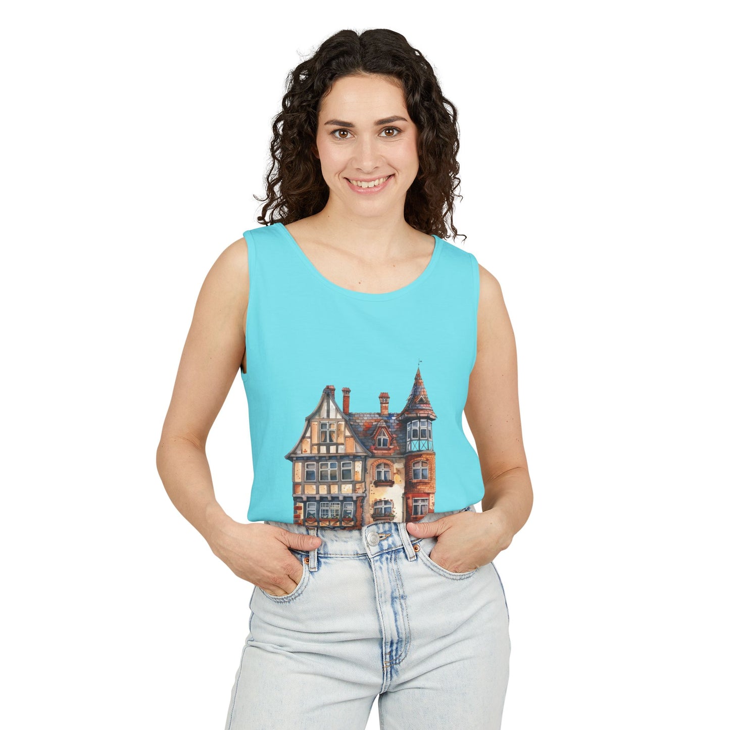 Unisex Garment-Dyed Tank Top - Classy and Warm British House