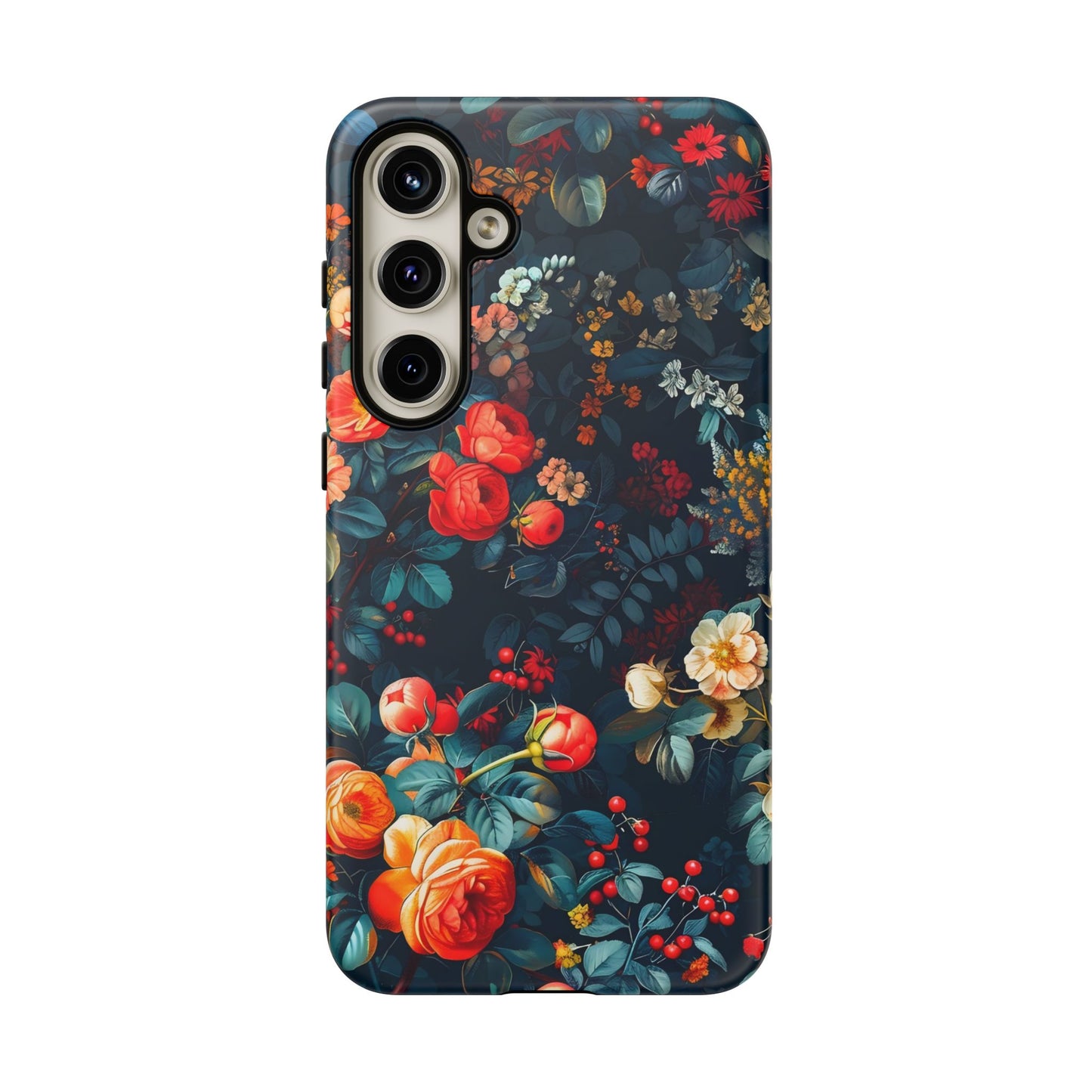 Floral Phone Case, Tough Cases for Protection, Vibrant Floral Design, Chic Gift for Her, Stylish Accessories