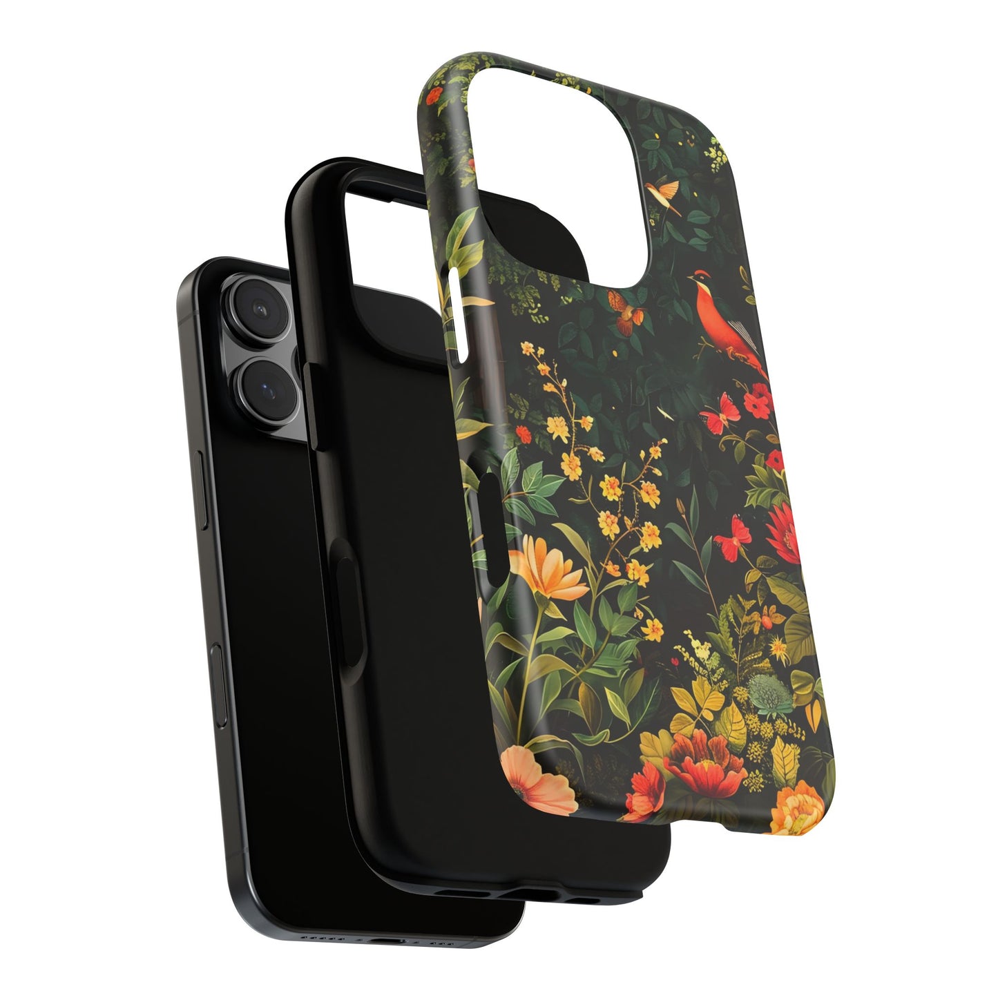 Floral Tough Phone Case, Nature-Inspired Design, Ideal for Garden Lovers, Gift for Birthdays, Christmas, Eco-Friendly Accessory