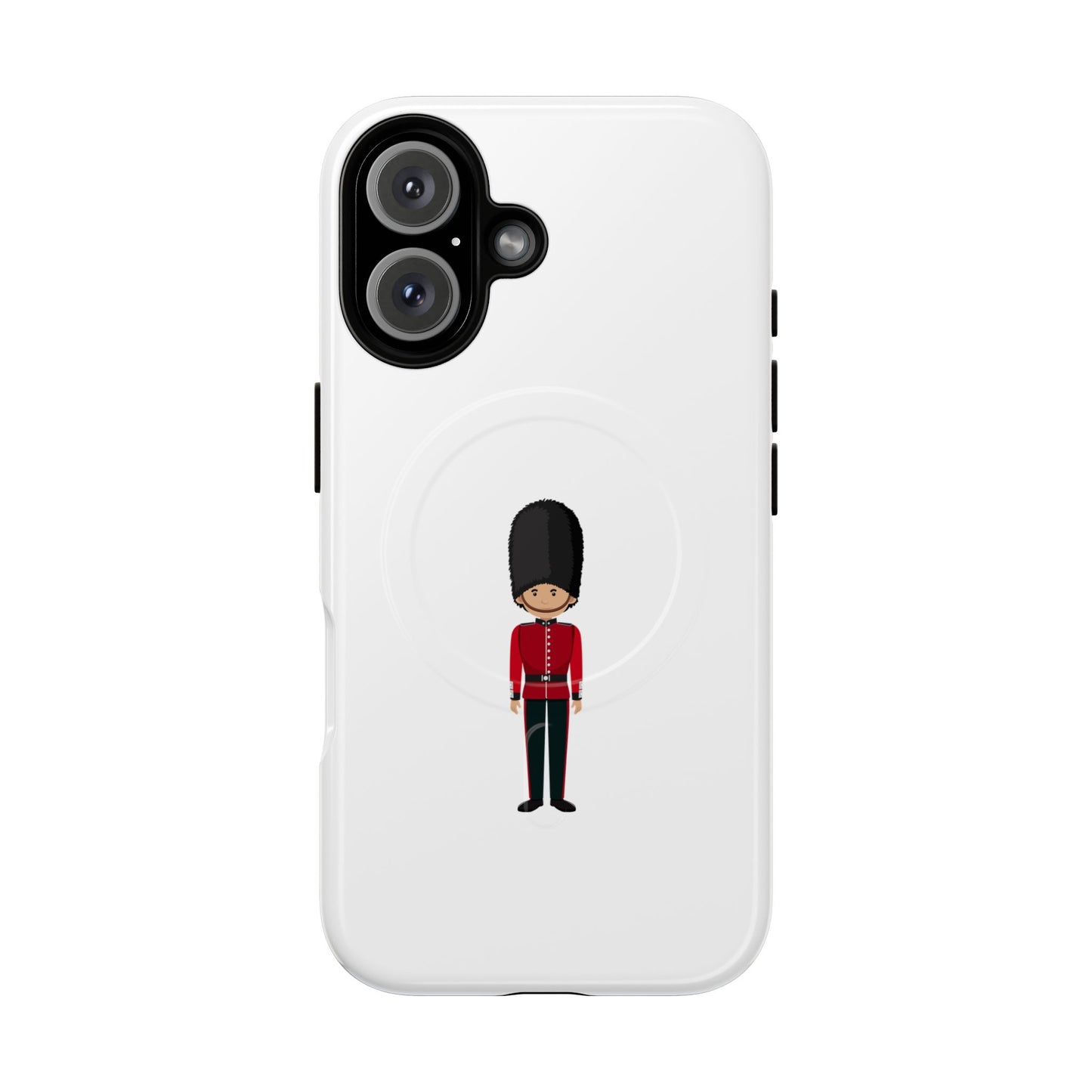 Guard Themed Magnetic Phone Case, Cute Soldier Design, Gift for Kids, Unique Gadget Accessory, Fun Phone Cover