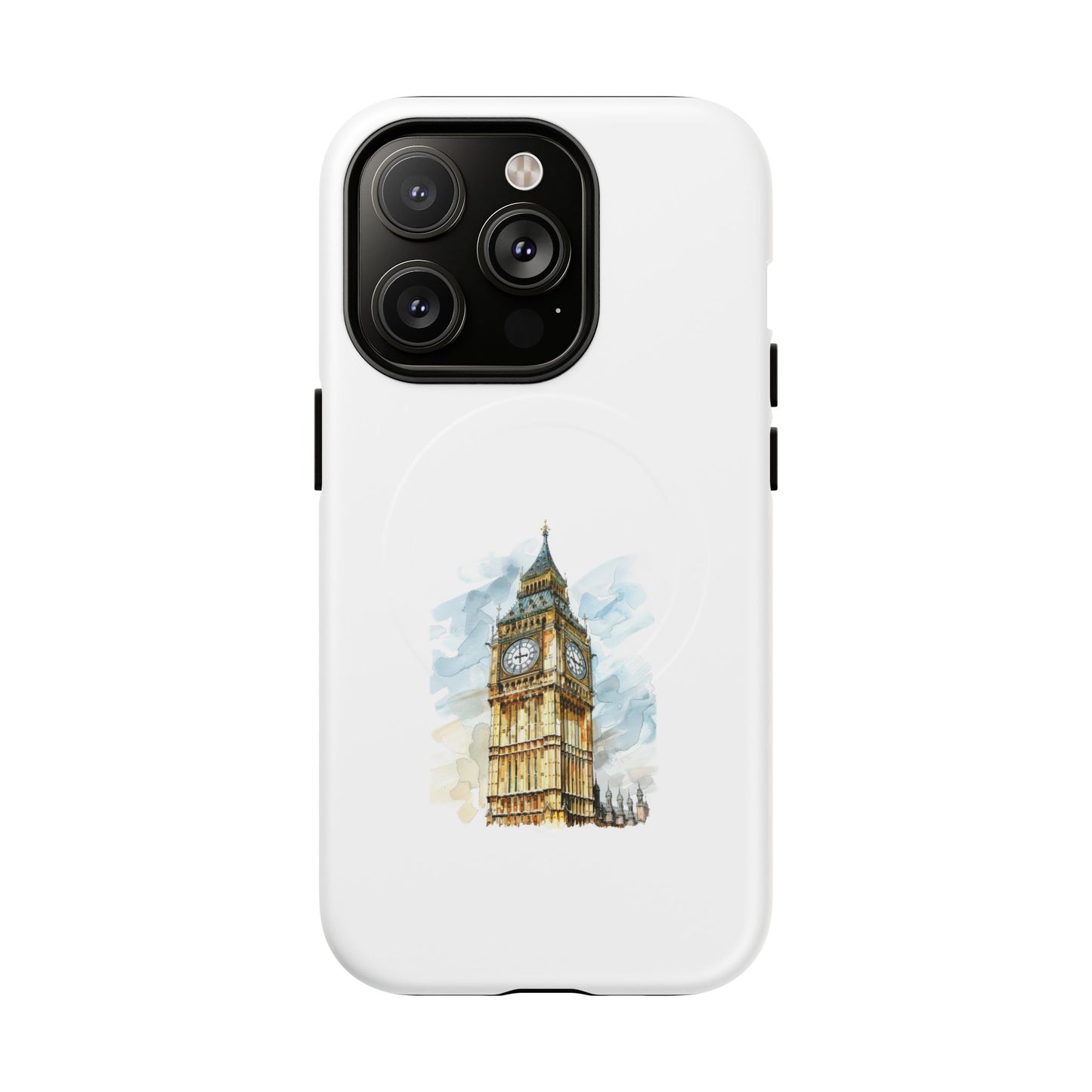 Stylish Tough Magnetic Phone Case, Protective Cell Phone Cover, London Big Ben Design, Gift for Travelers, Trendy Tech Accessories