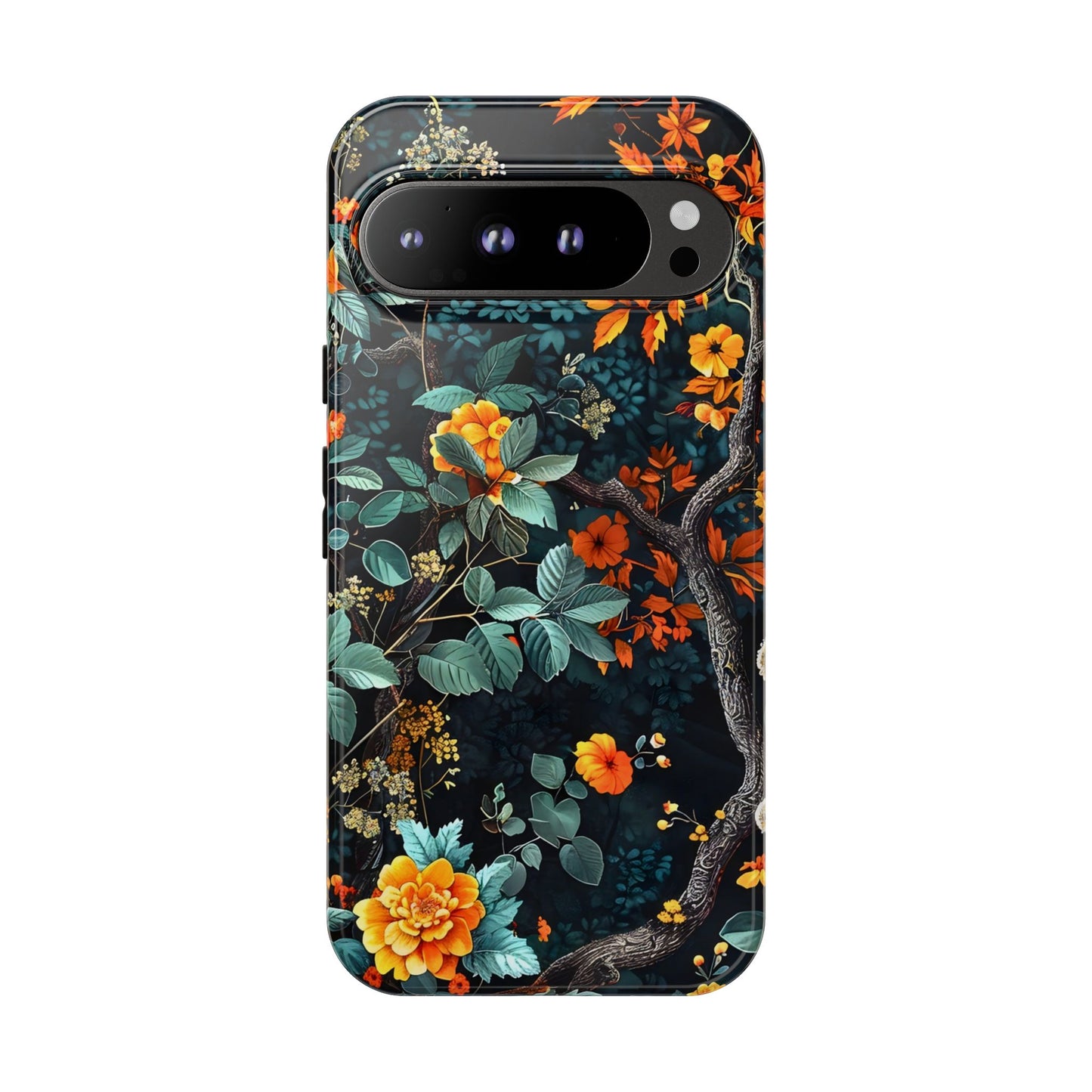 Floral Phone Case | Tough Cases, Protective Cover, Gift for Her, Autumn Vibes, Floral Phone Accessory, Unique Design