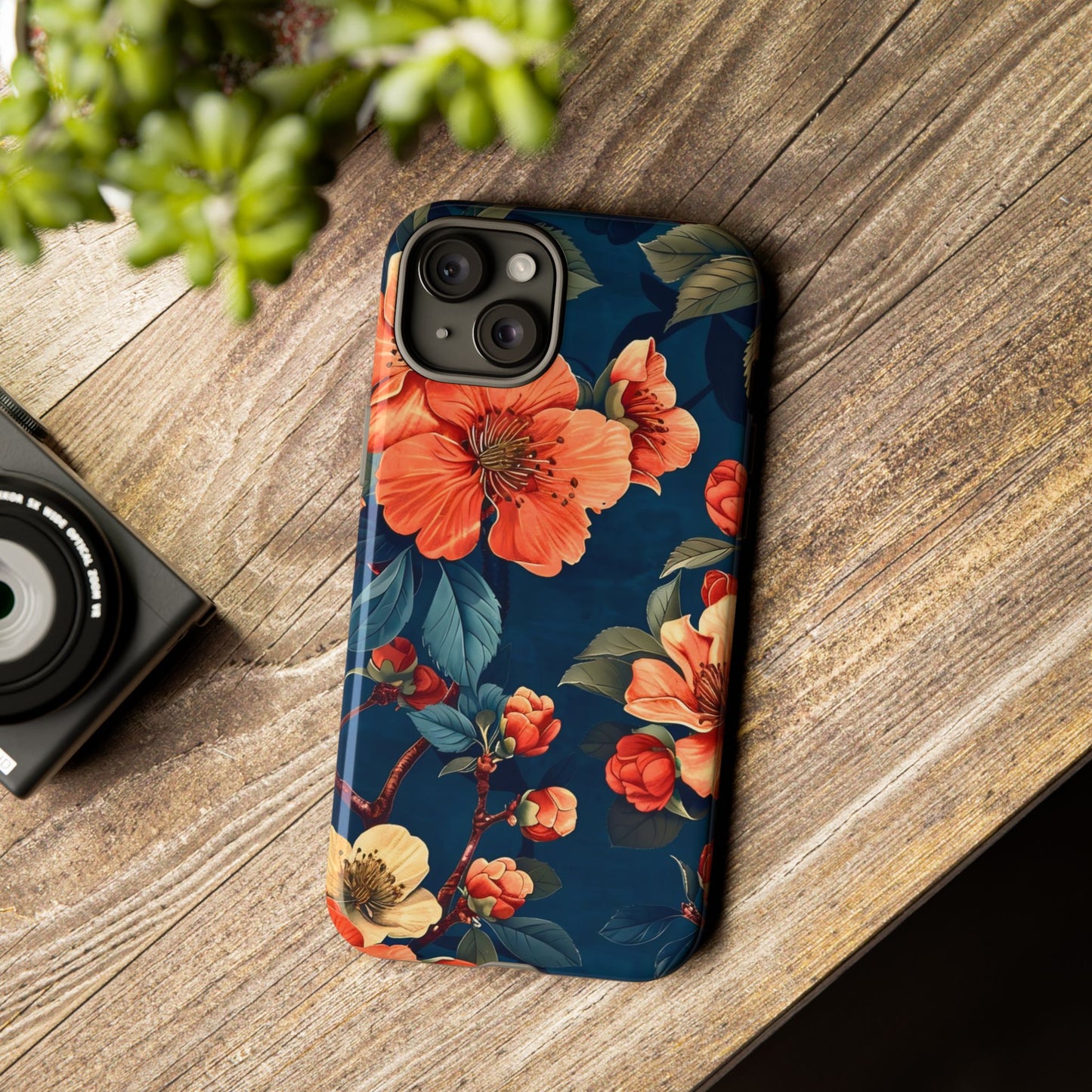 Floral iPhone Case, Tough Cases, Flower Phone Protector, Floral Design, Spring Gift, Phone Cover