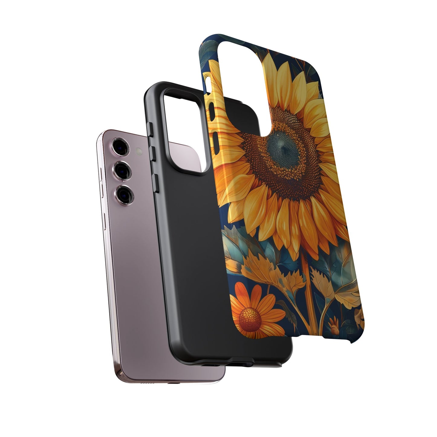 Sunflower Phone Case - Floral Design for Nature Lovers, Cute Spring Accessory, Gift for Her, Eco-Friendly Cover