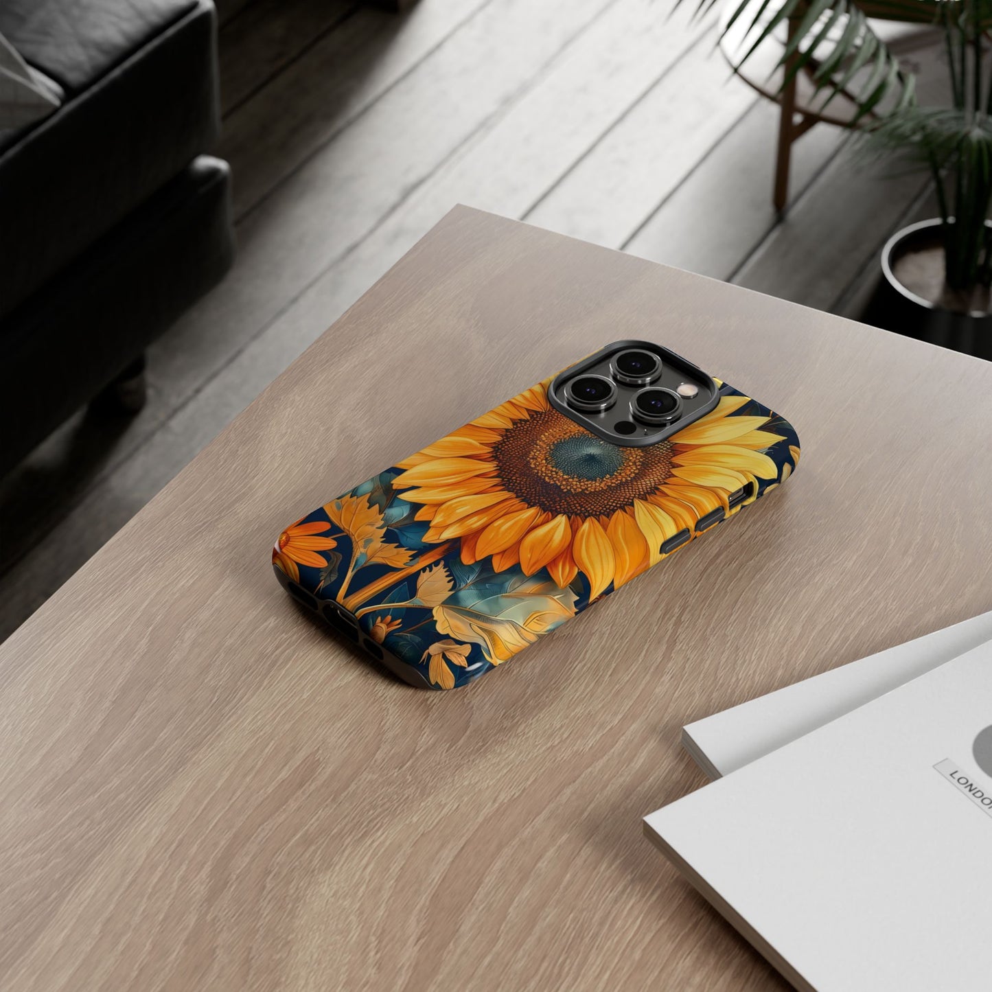 Sunflower Phone Case - Floral Design for Nature Lovers, Cute Spring Accessory, Gift for Her, Eco-Friendly Cover