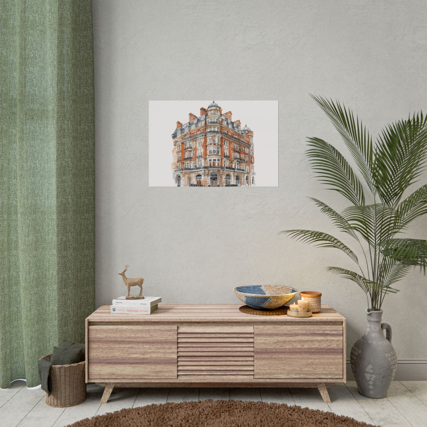 Elegant Architectural Rolled Posters, Art Prints for Home Decor, Gift for Housewarming, Wall Art for Living Room, Unique Art Decor