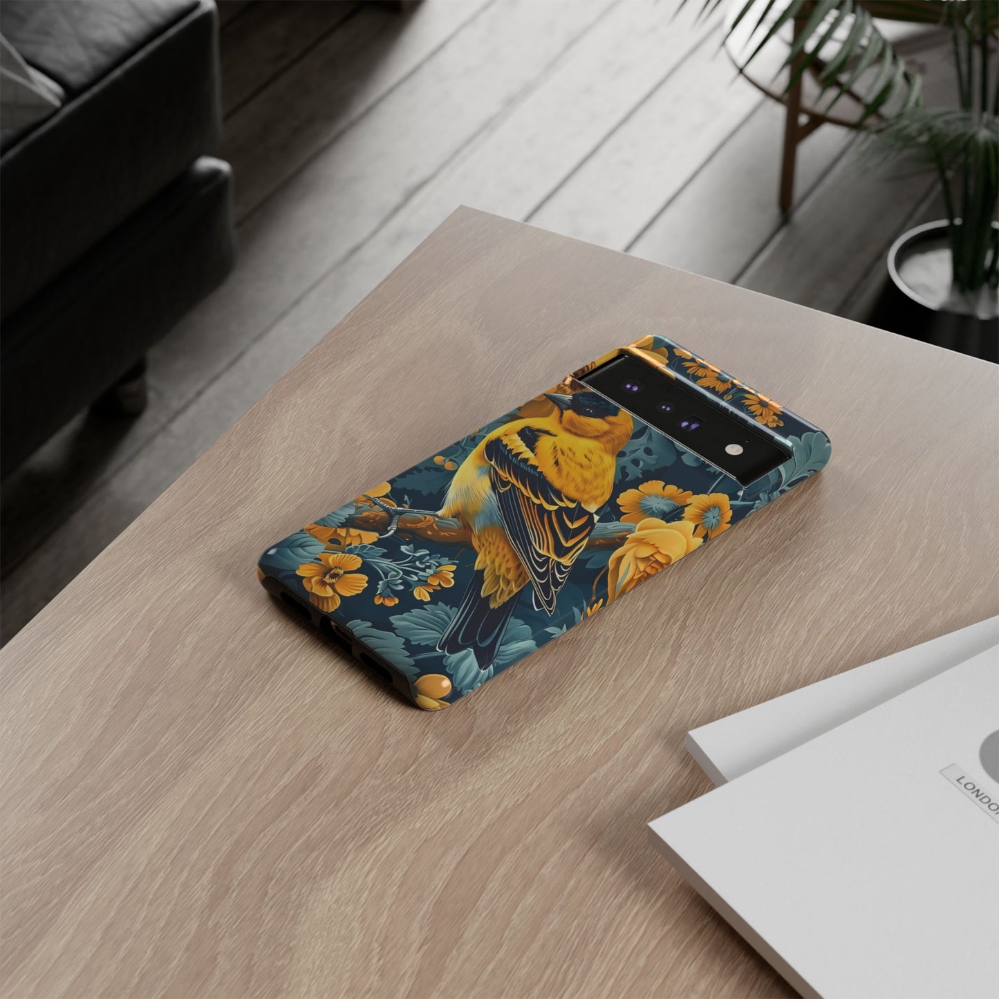 Colorful Bird Phone Case, Tough Phone Cover, Floral Phone Accessories, Nature Lover Gift, Unique Smartphone Case, Birthday Present