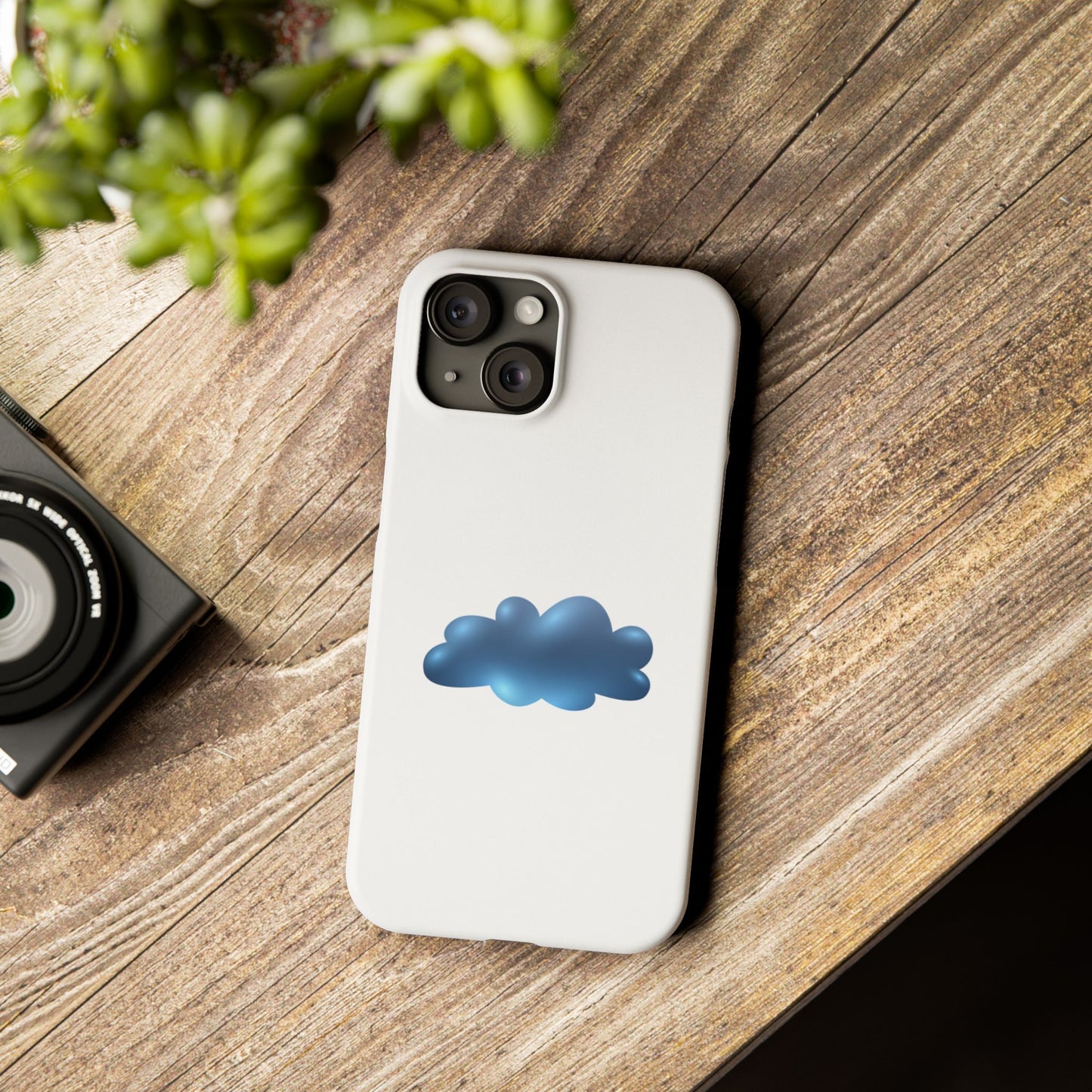 Cloud Design Slim Phone Cases - Aesthetic Protection for Your Device, Cute Phone Cover, Trendy Accessories, Gift for Her, Cloudy Vibes