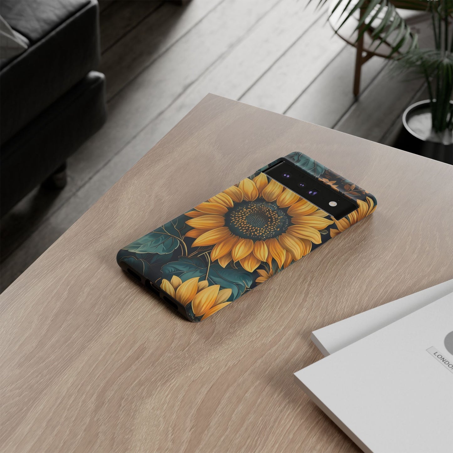 Sunflower Phone Case - Bright Floral Design, Stylish Tough Cover for Sunflower Lovers, Gift for Plant Enthusiasts, Mom Gift, Nature Lovers