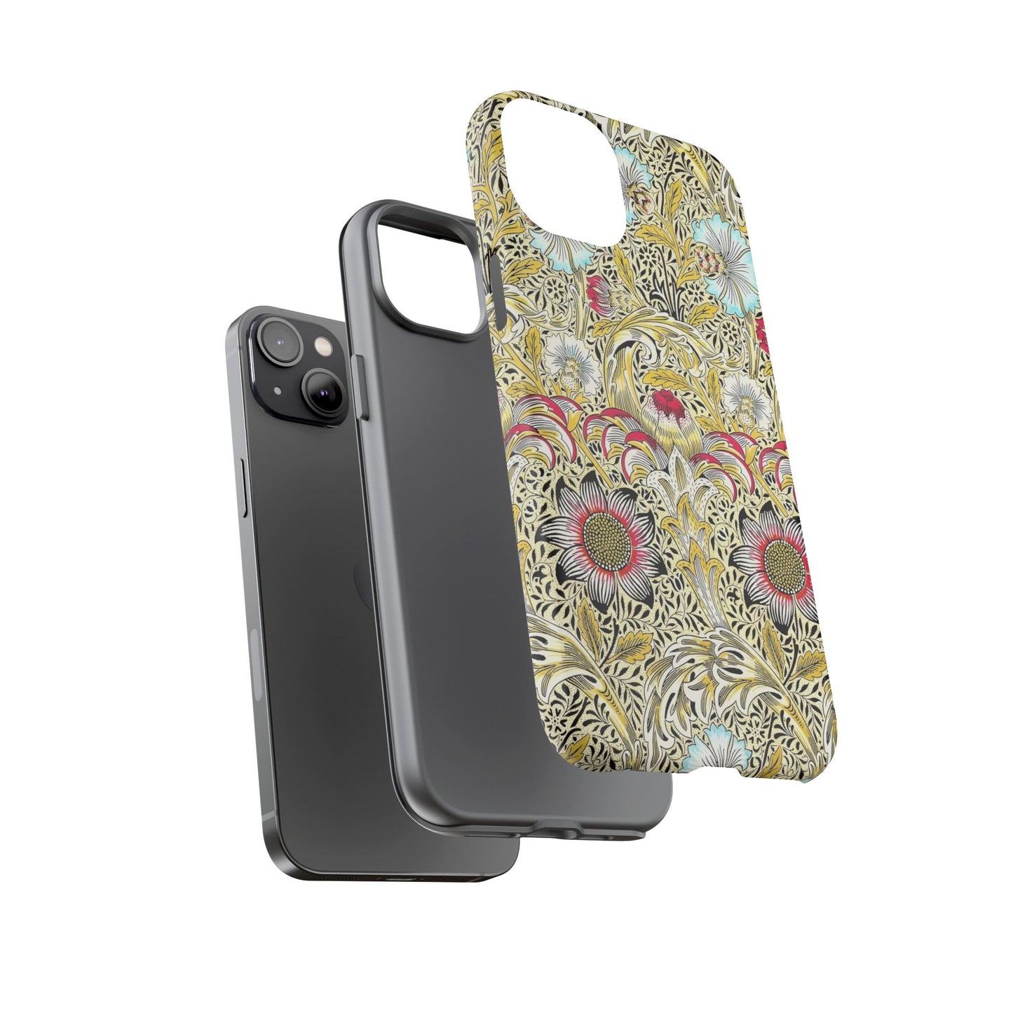 Floral Phone Case - Tough Cases, Floral Design, Stylish, Protective, Unique Gift for Her, Phone Accessories