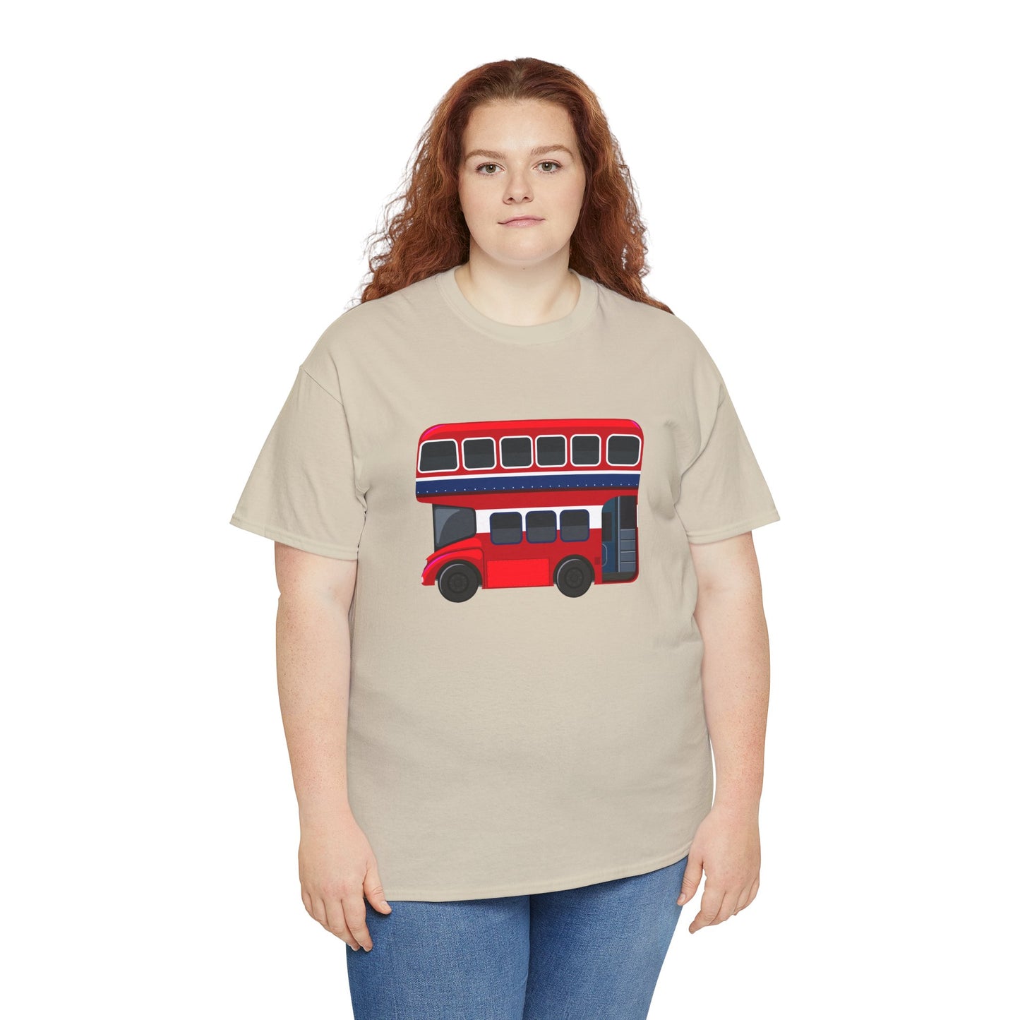 Unisex Heavy Cotton Tee - London Transport English Bus