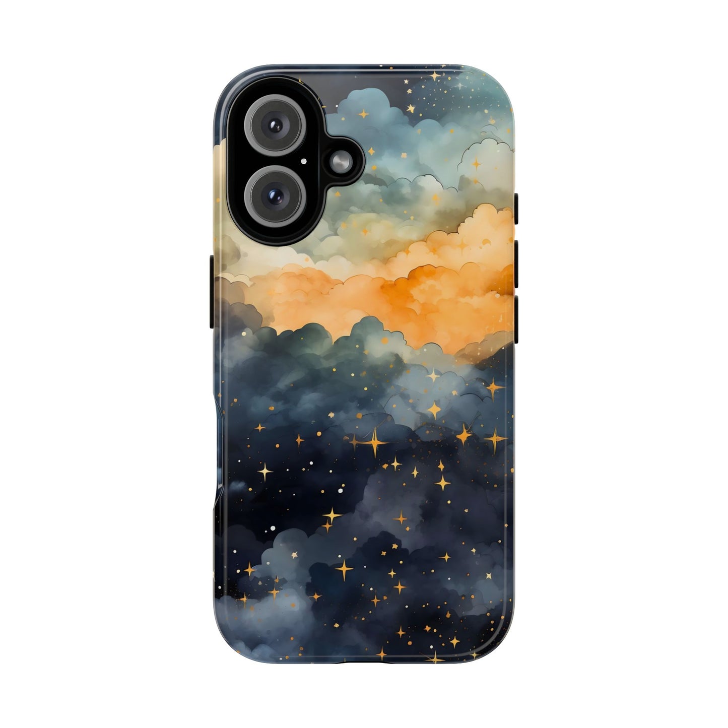 Celestial Phone Case, Galaxy Design Phone Cover, Space Art Case, Starry Night Mobile Cover, Customizable Tough Case
